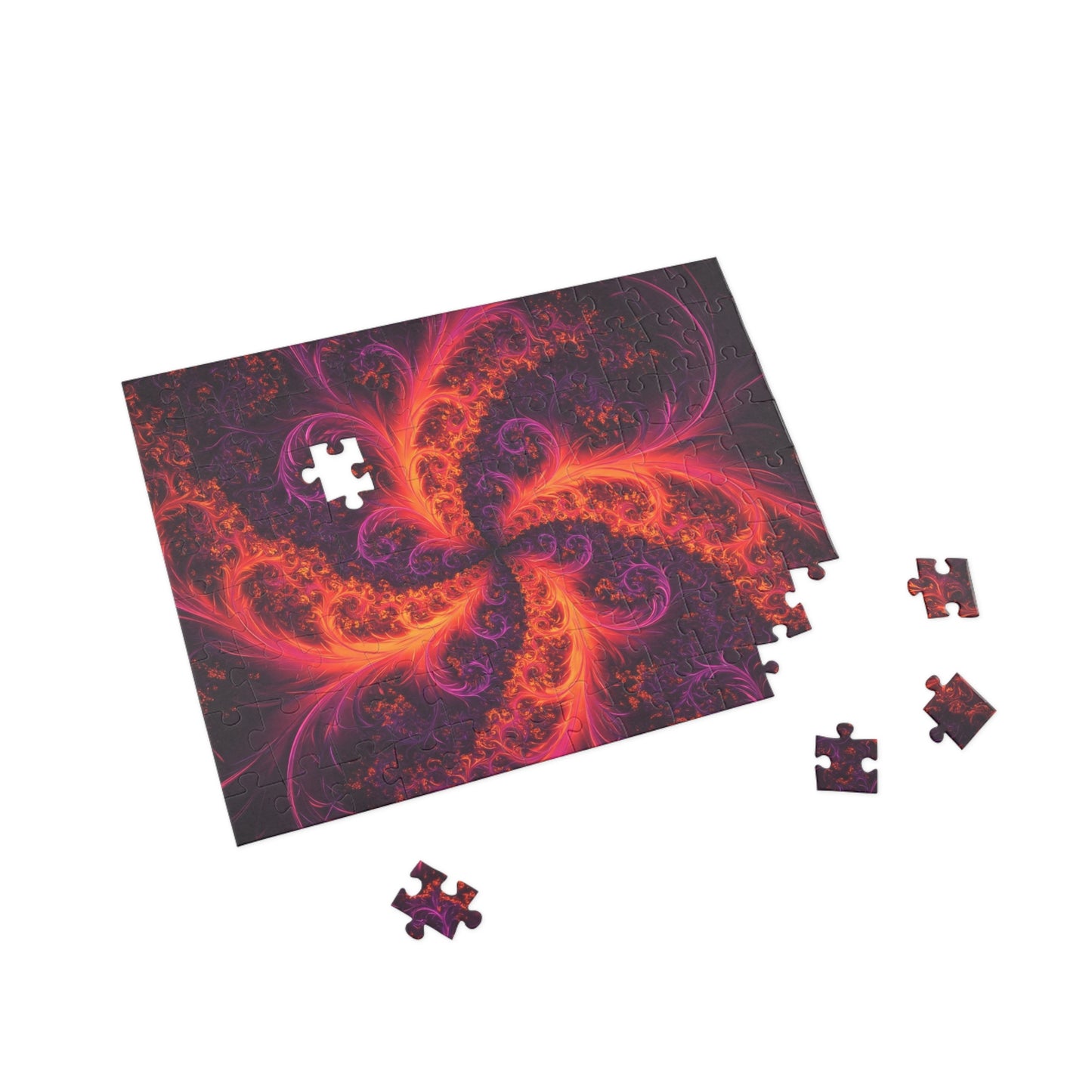 Vibrant Spiral Fractal Puzzle - 1000-Piece Jigsaw for Relaxation and Fun