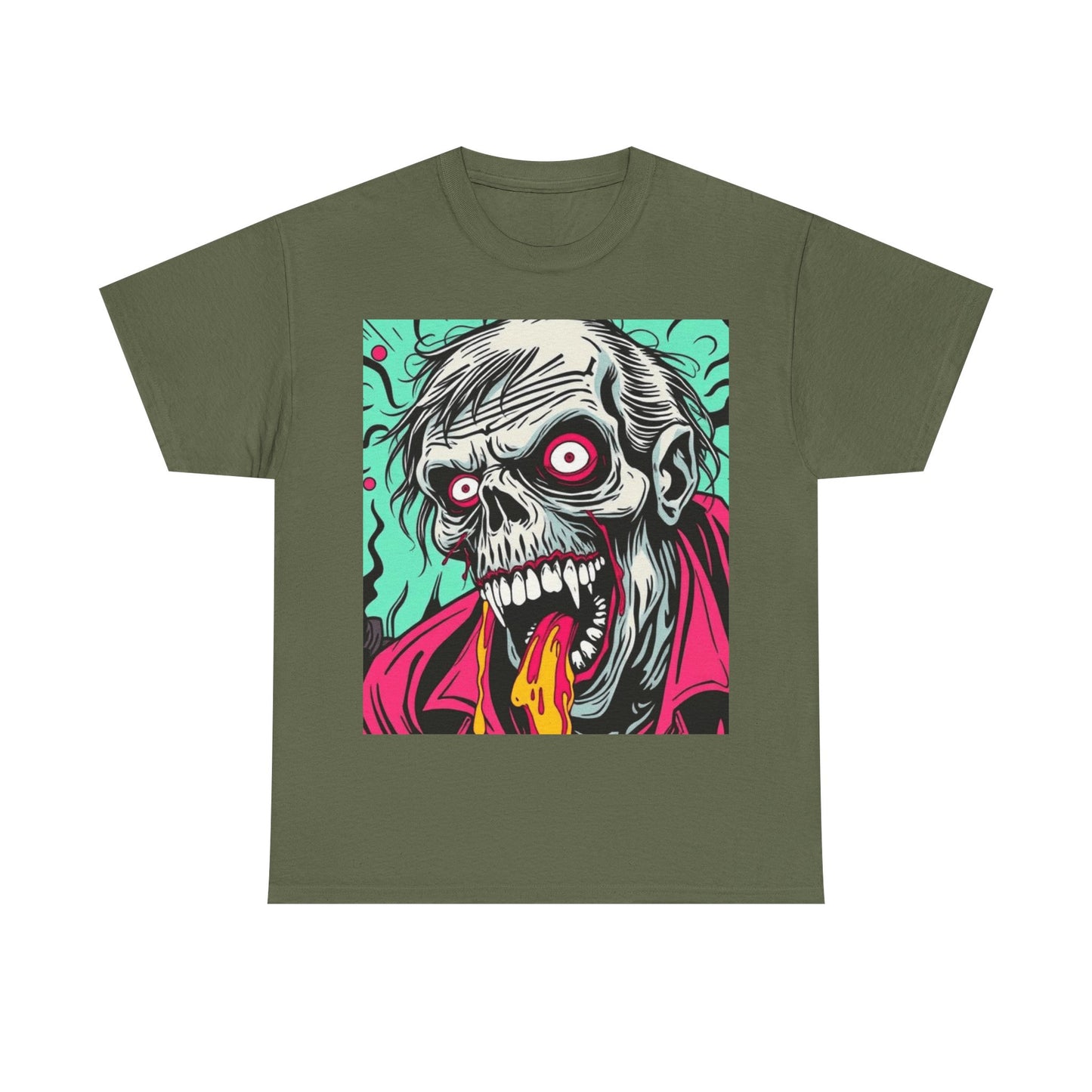 UK - Graphic Zombie Tee - Unisex Heavy Cotton Shirt for Halloween