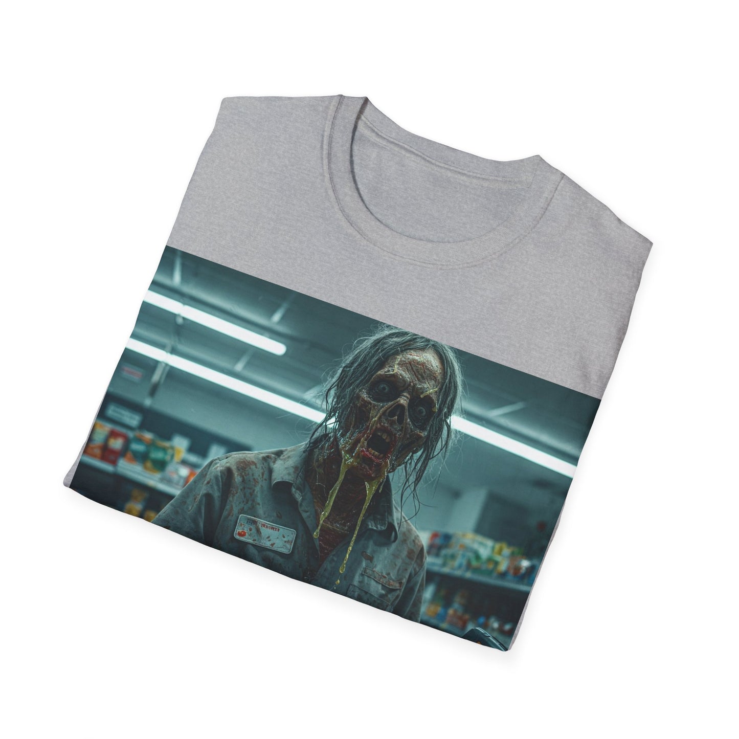 UK - Horror Fan Apocalyptic Portrait Tee, bold, decaying zombie graphic