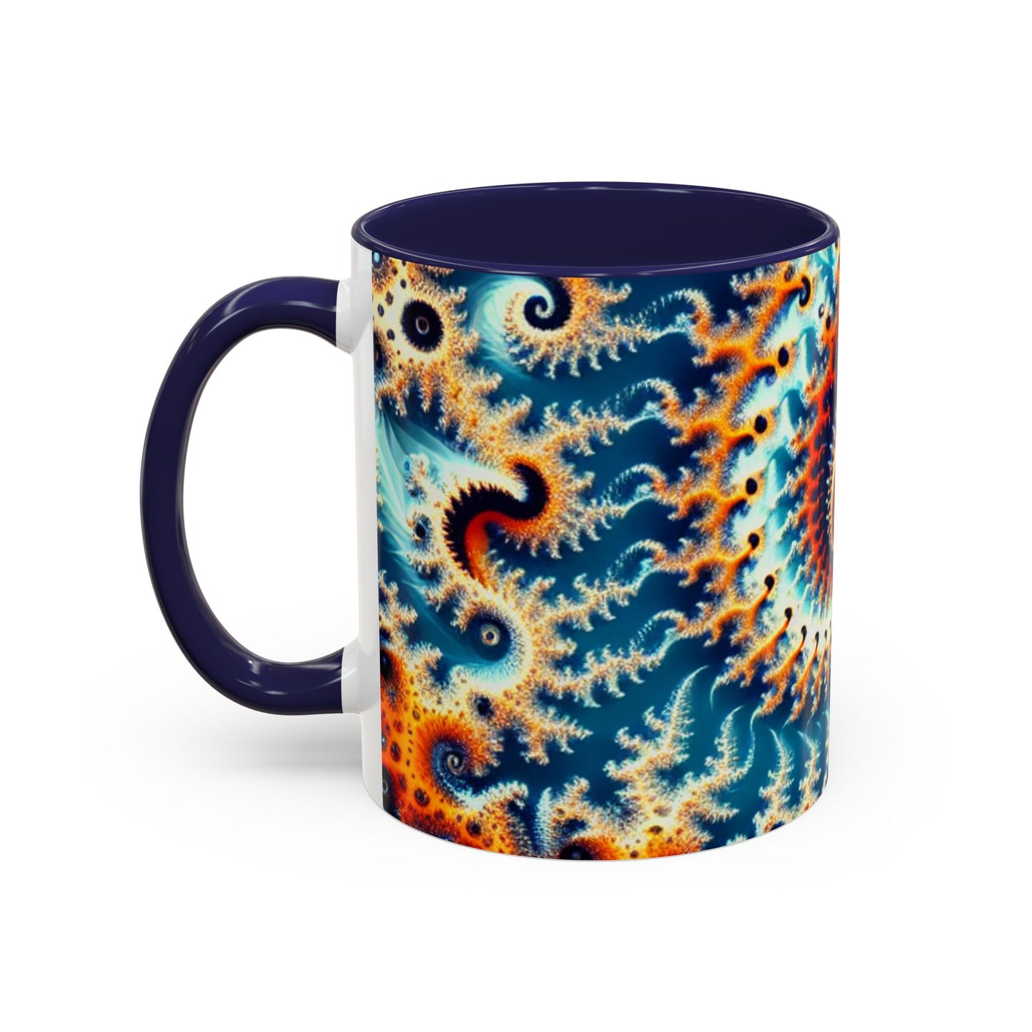 Vibrant Spiral Design Coffee Mug - 11/15oz Ceramic Accent Cup for Art Lovers