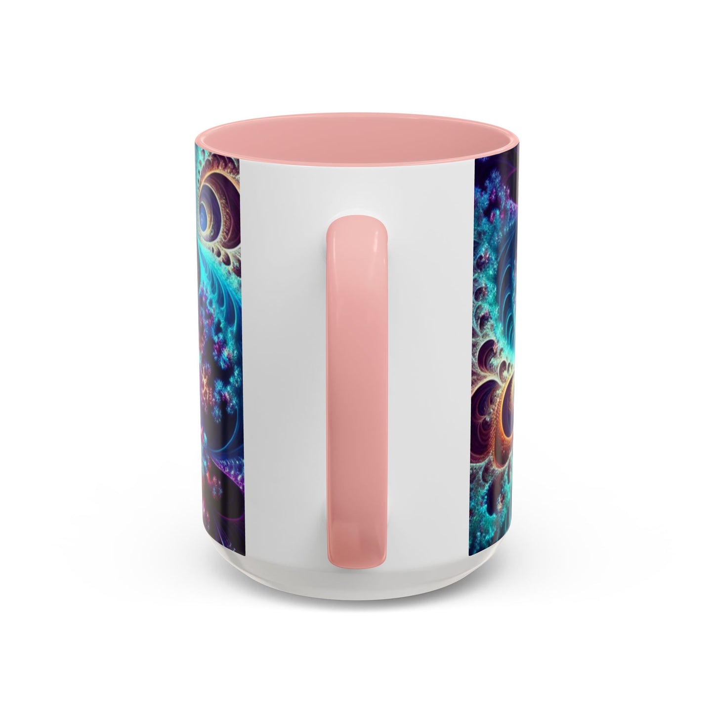 Colorful Spiral Accent Coffee Mug - 11 & 15oz