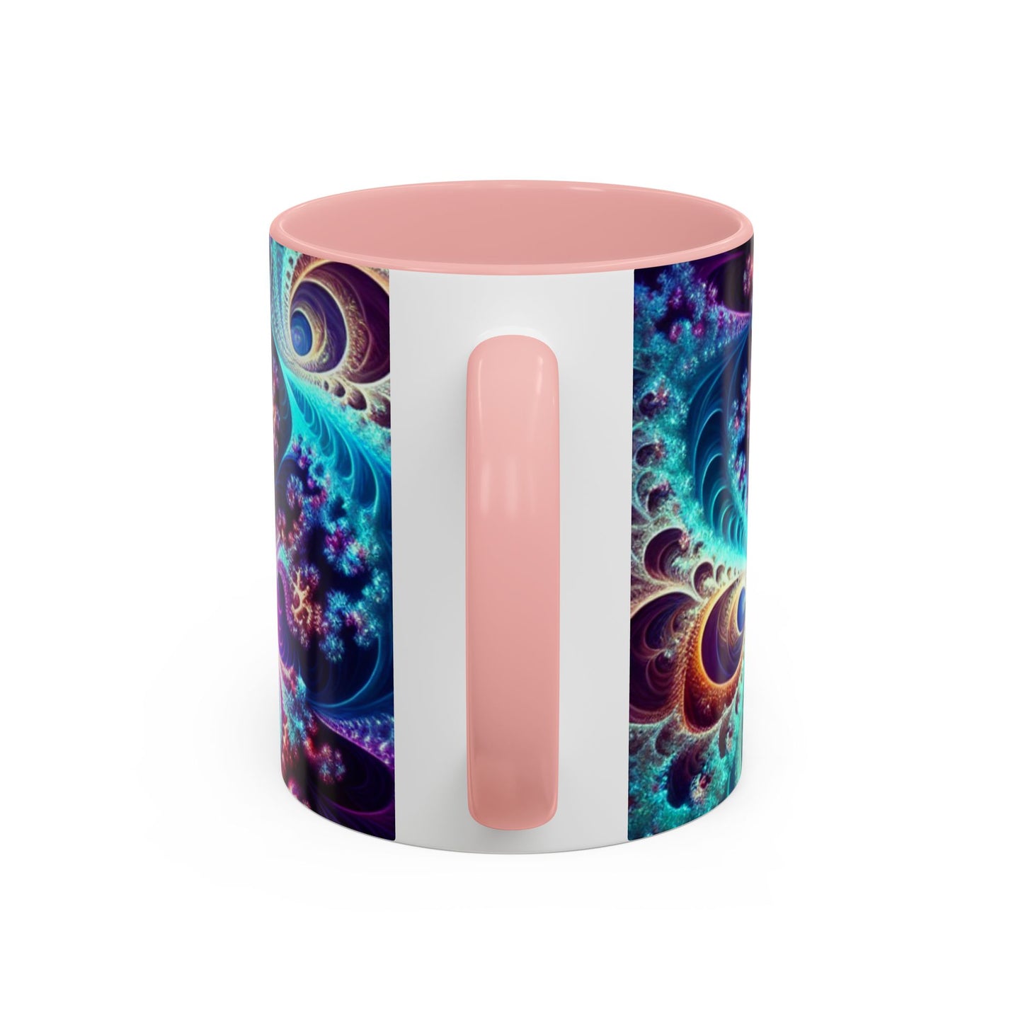 Colorful Spiral Accent Coffee Mug - 11 & 15oz