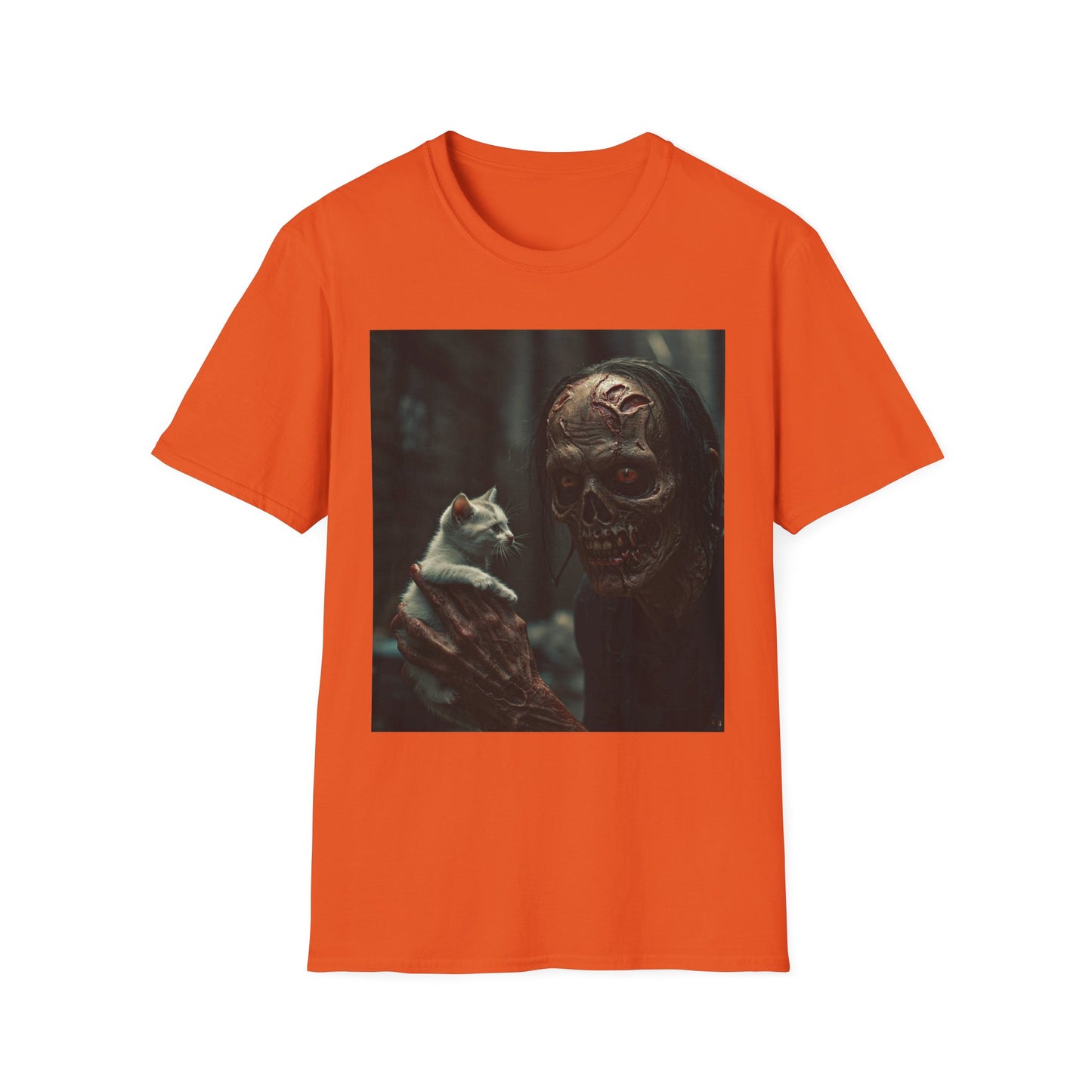 Apocalyptic Portrait Tee, bold, decaying zombie graphic