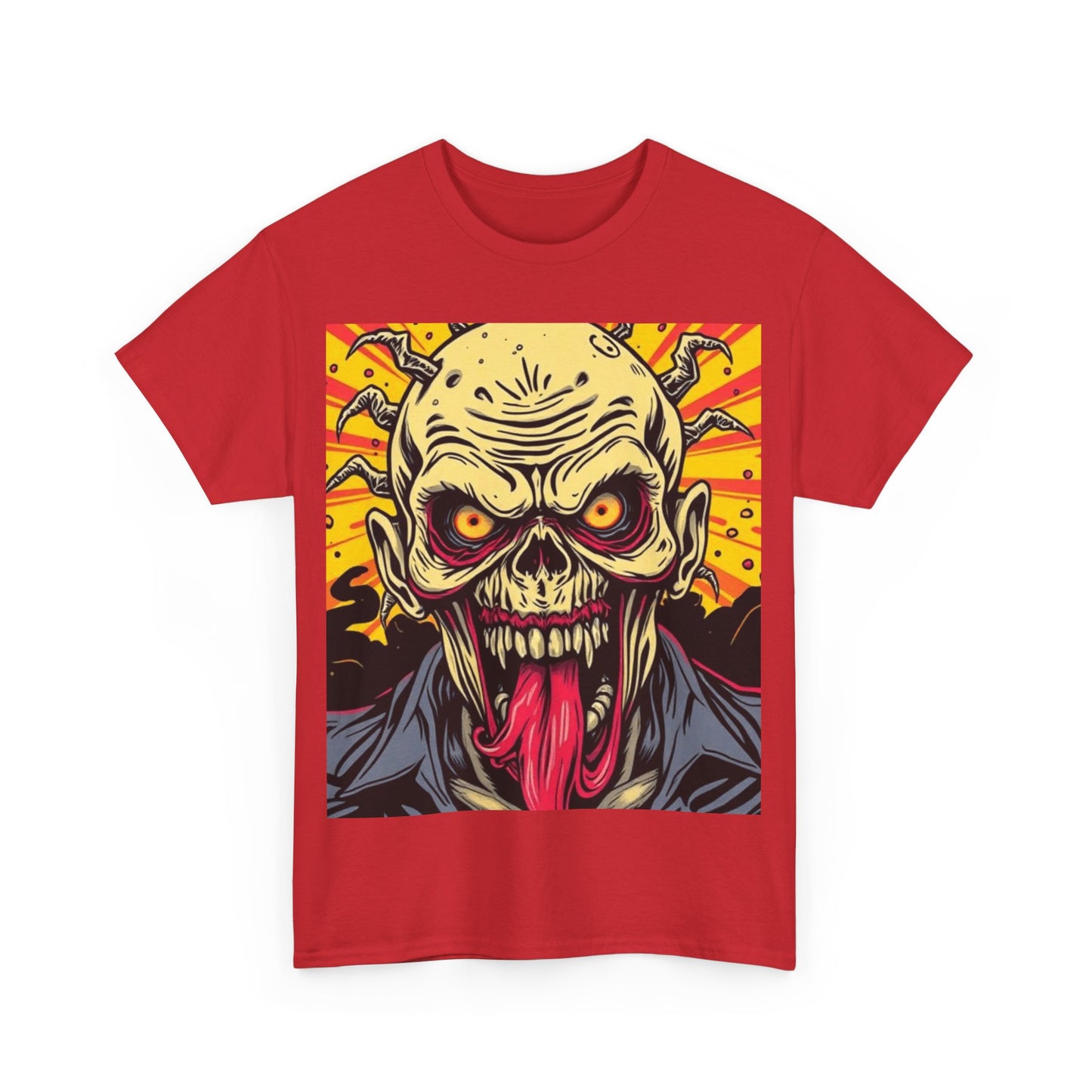 UK - Zombie Graphic Unisex Heavy Cotton Tee - Horror Fan Apparel