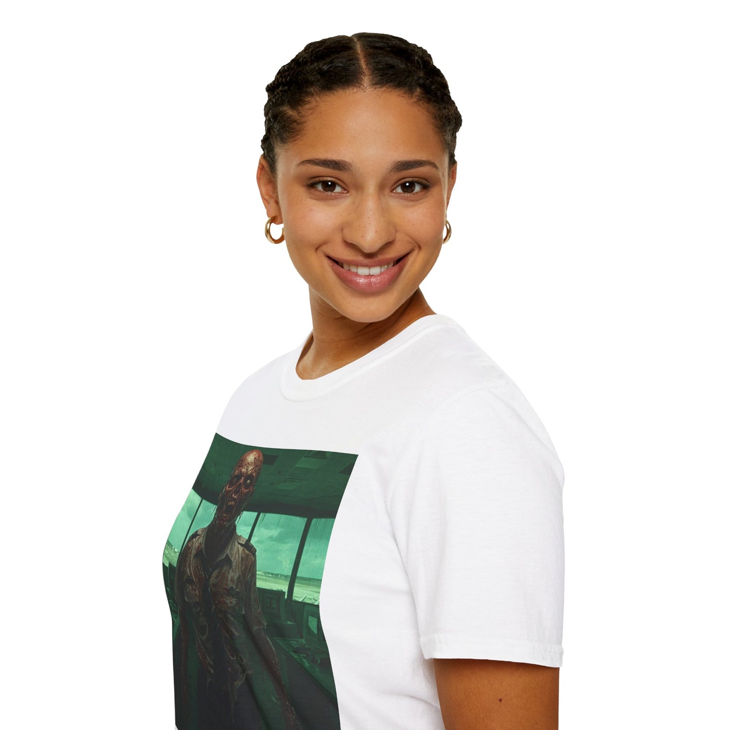 Unisex Softstyle Zombie Graphic Tee - Perfect for Halloween and Horror Fans