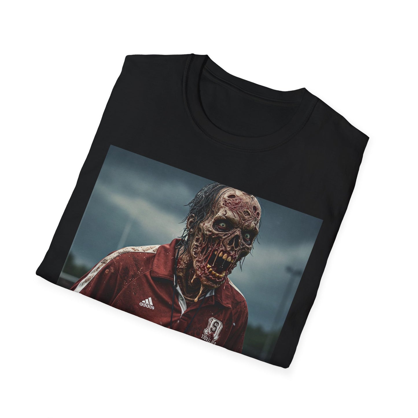 Zombie Horror Unisex Softstyle T-Shirt - Perfect for Halloween and Casual Wear