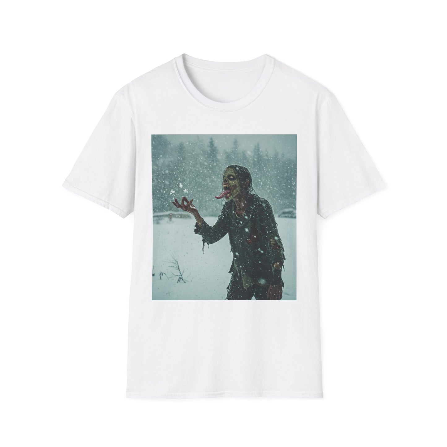 Chilling Horror Graphic Tee - Unisex Softstyle T-Shirt with Spooky Design