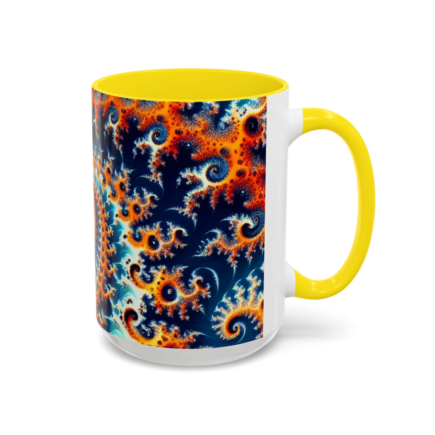 Vibrant Spiral Design Coffee Mug - 11/15oz Ceramic Accent Cup for Art Lovers