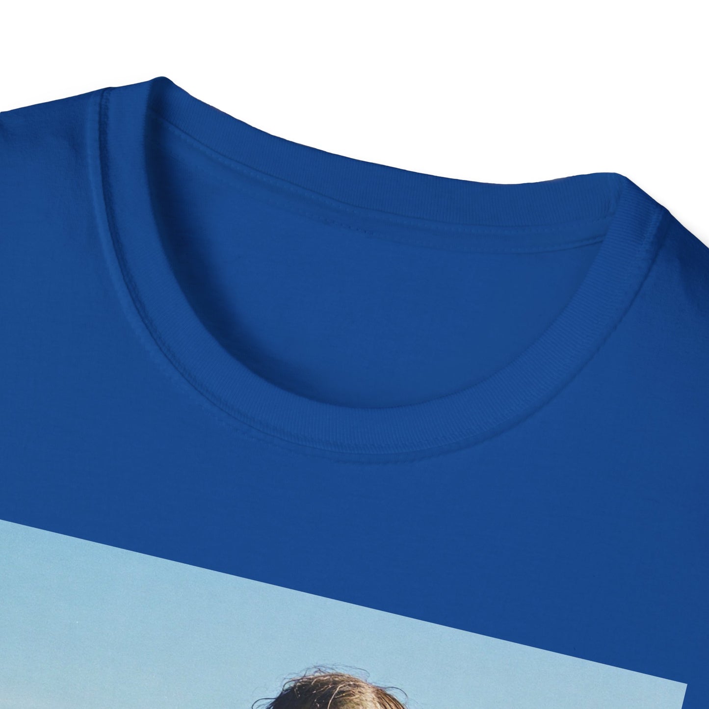 Zombie Sandcastle Unisex Softstyle T-Shirt | Fun Beach Horror Tee