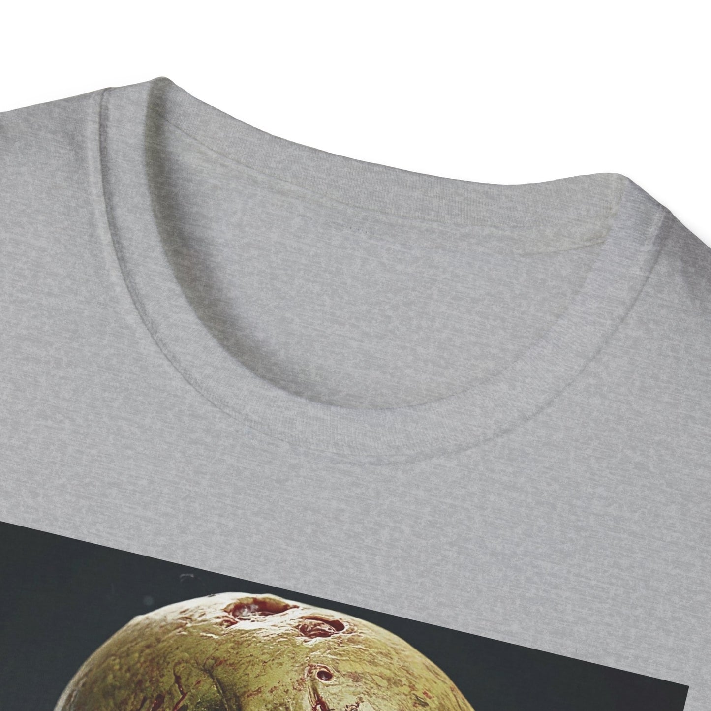 Apocalyptic Portrait Tee, bold, decaying zombie graphic