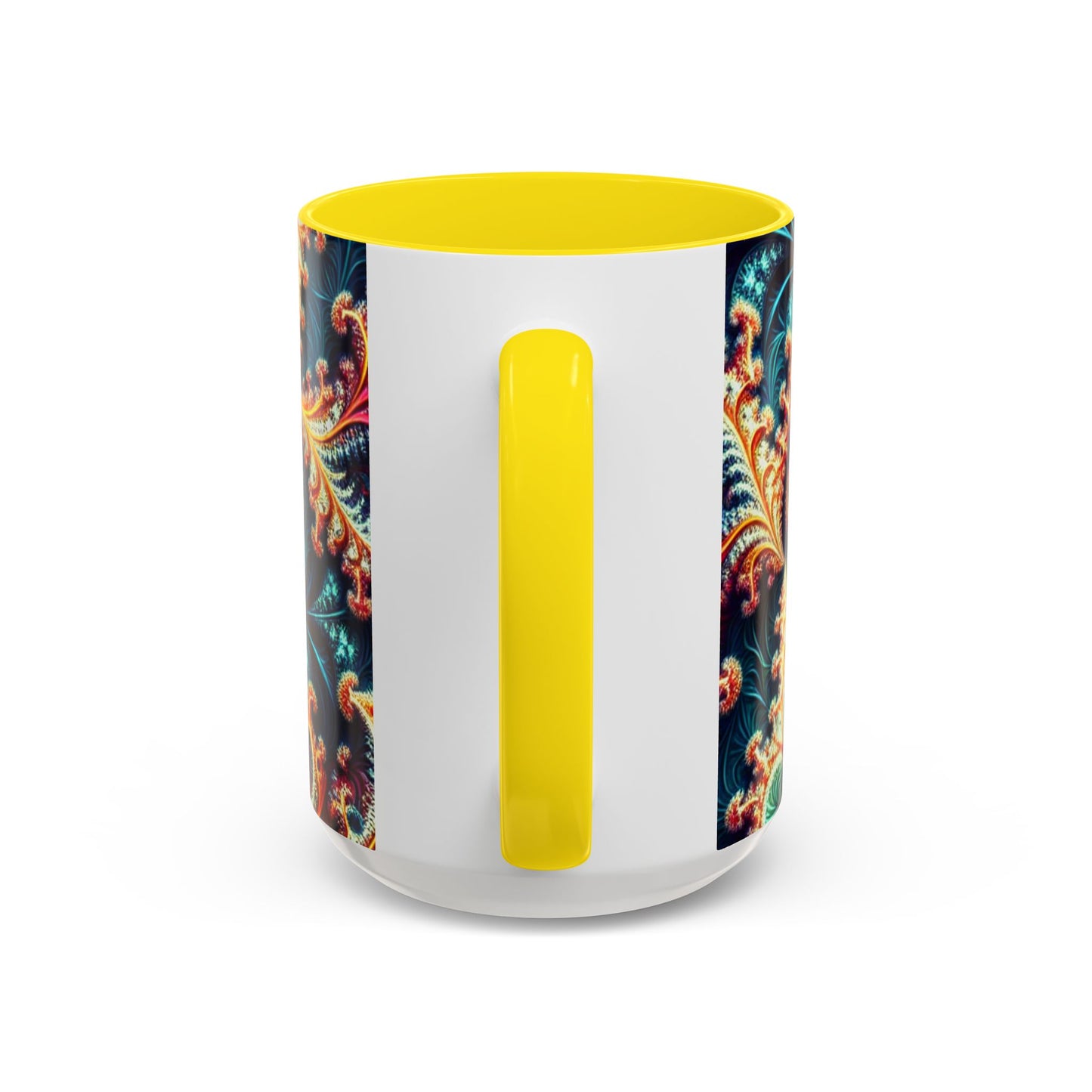 Vibrant Swirl Accent Coffee Mug - 11oz & 15oz