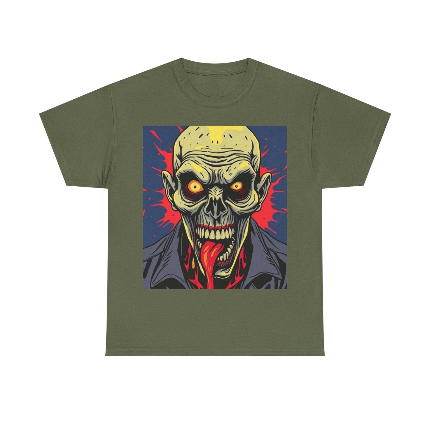 UK - Zombie Graphic Tee - Unisex Heavy Cotton T-Shirt for Horror Fans
