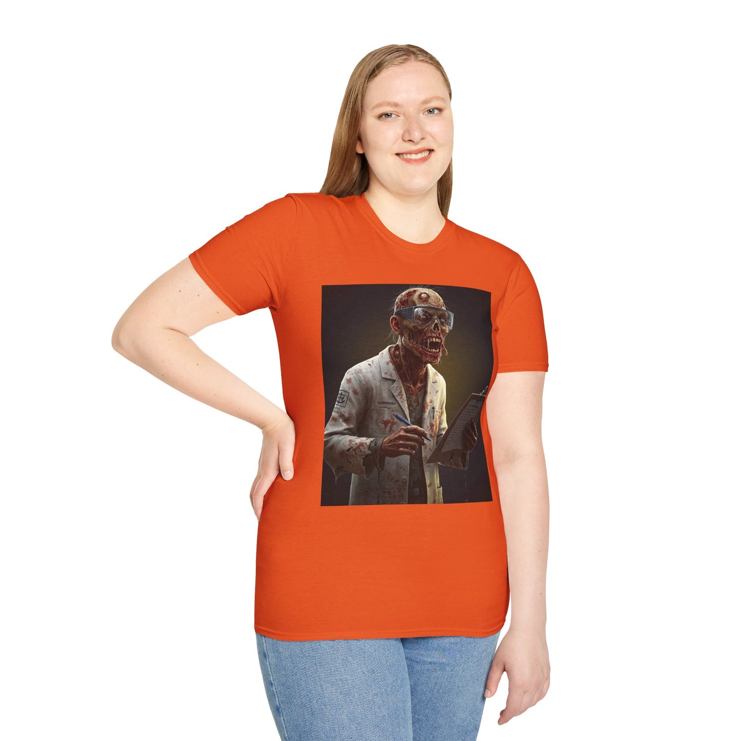 Zombie Doctor Graphic T-Shirt for Horror Fans