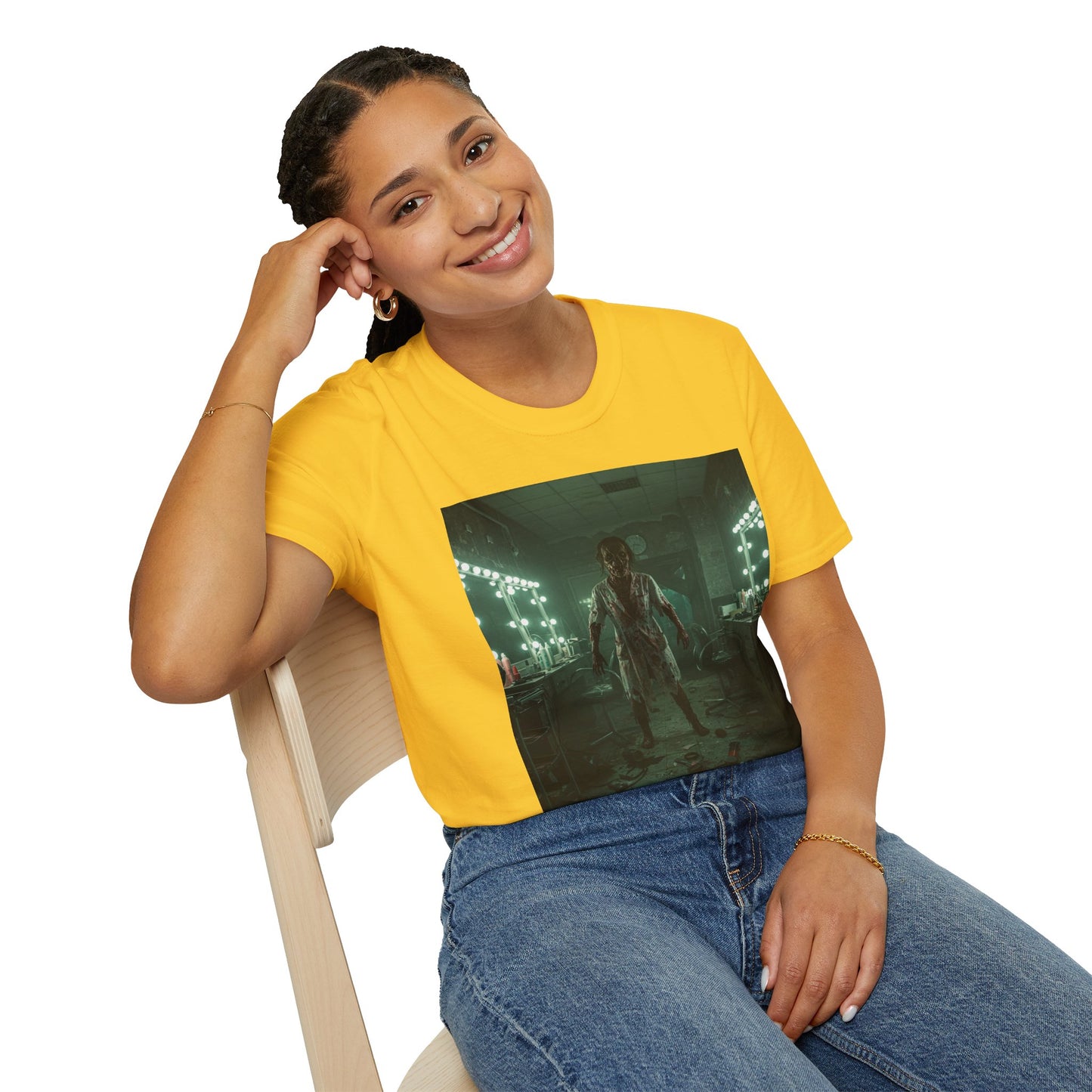 Creepy Horror Unisex Softstyle T-Shirt - Perfect for Halloween