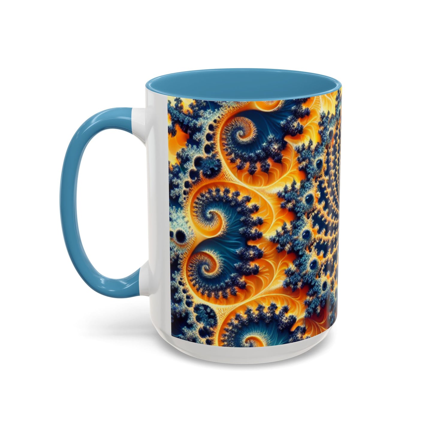 Vibrant Abstract Accent Coffee Mug - Unique 11 & 15oz Design for Art Lovers
