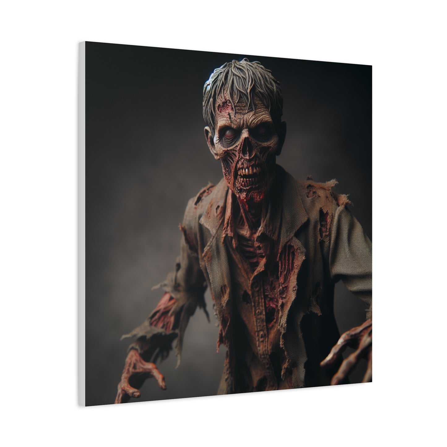 Zombie Art Canvas - Horror Wall Decor for Halloween