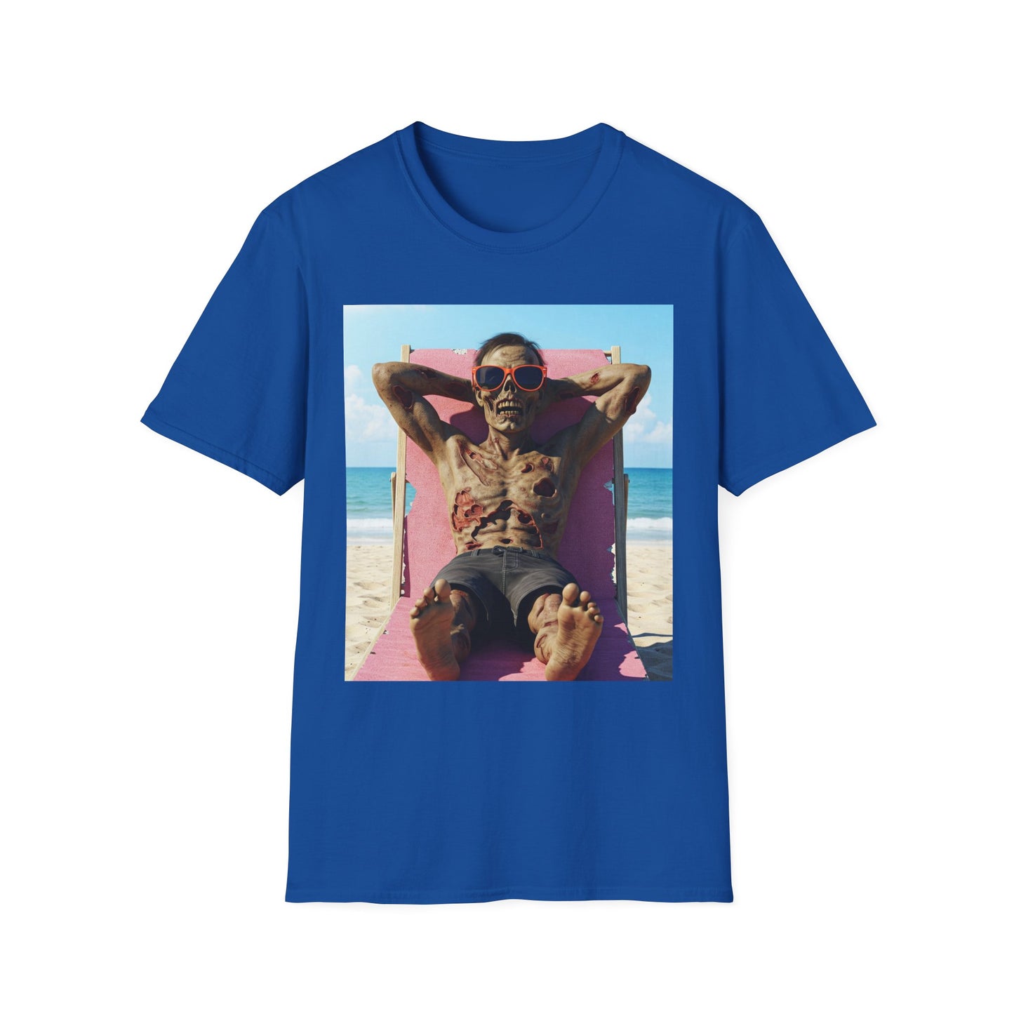 Beach Vibes Skeleton Unisex T-Shirt - Cool Summer Graphic Tee