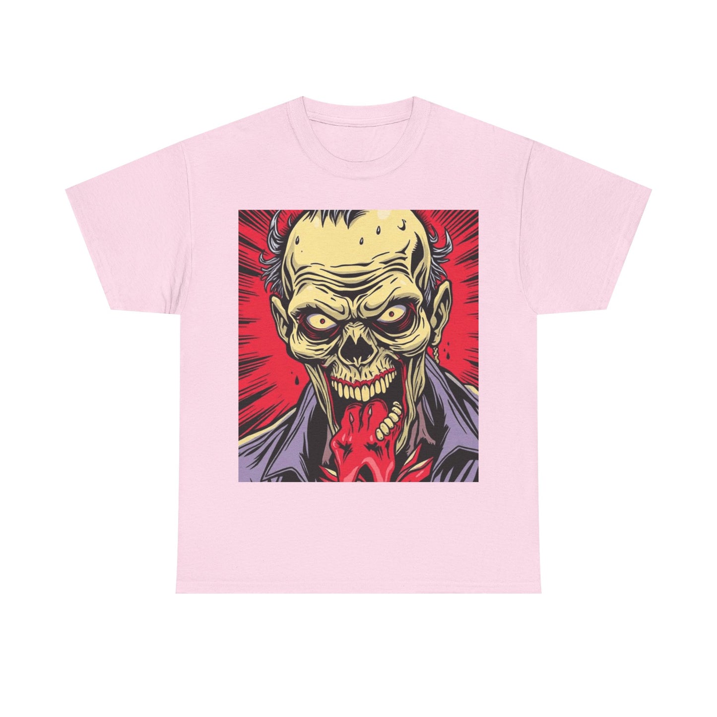 UK - Unisex Heavy Cotton Tee - Horror Skull Graphic Tee