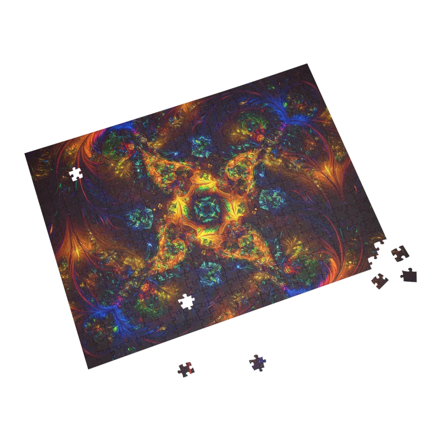 Colorful Fractal Art Puzzle - 1000-Piece Puzzle for Relaxation and Creativity