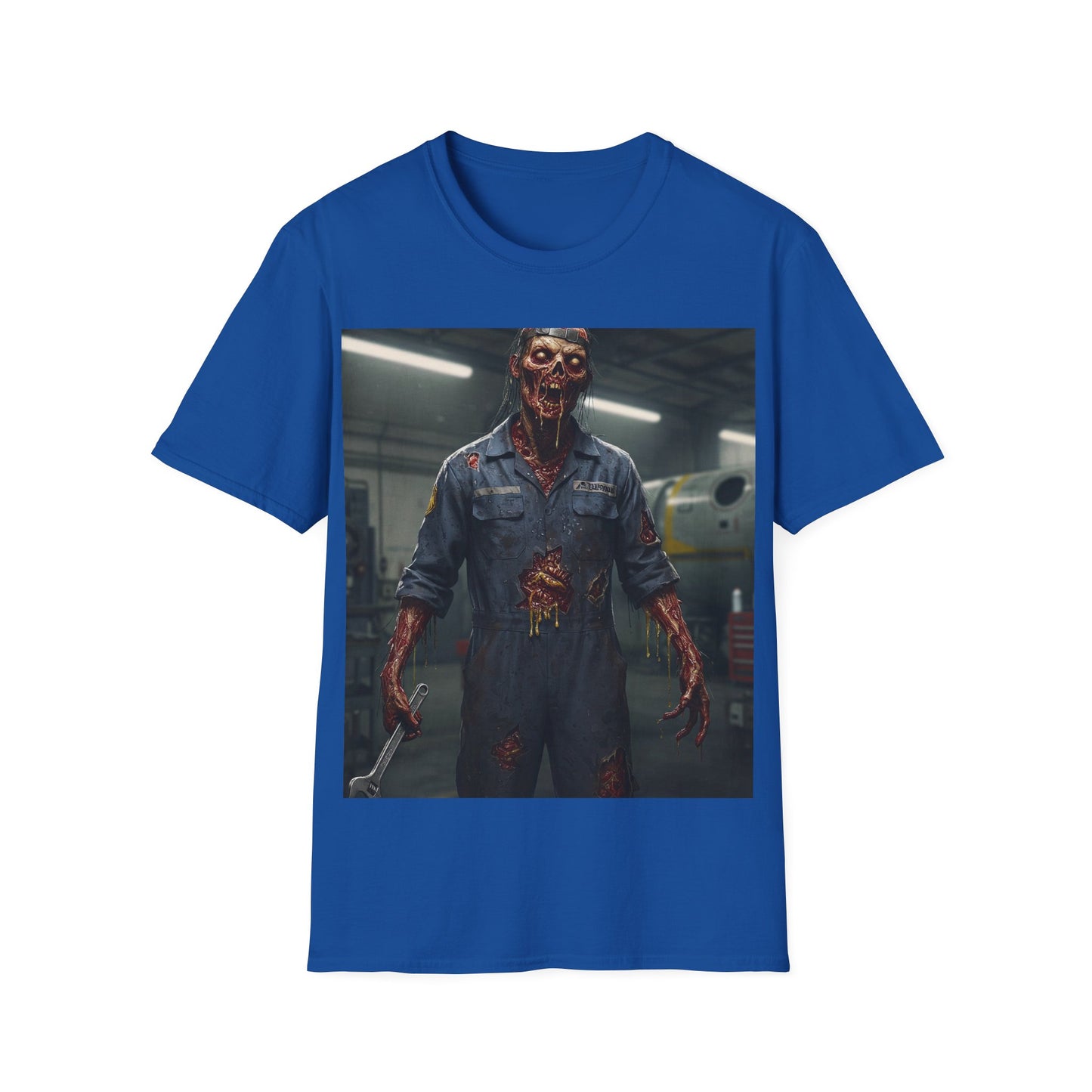 UK - Unisex Softstyle Horror Graphic T-Shirt - Perfect for Halloween and Horror Fans