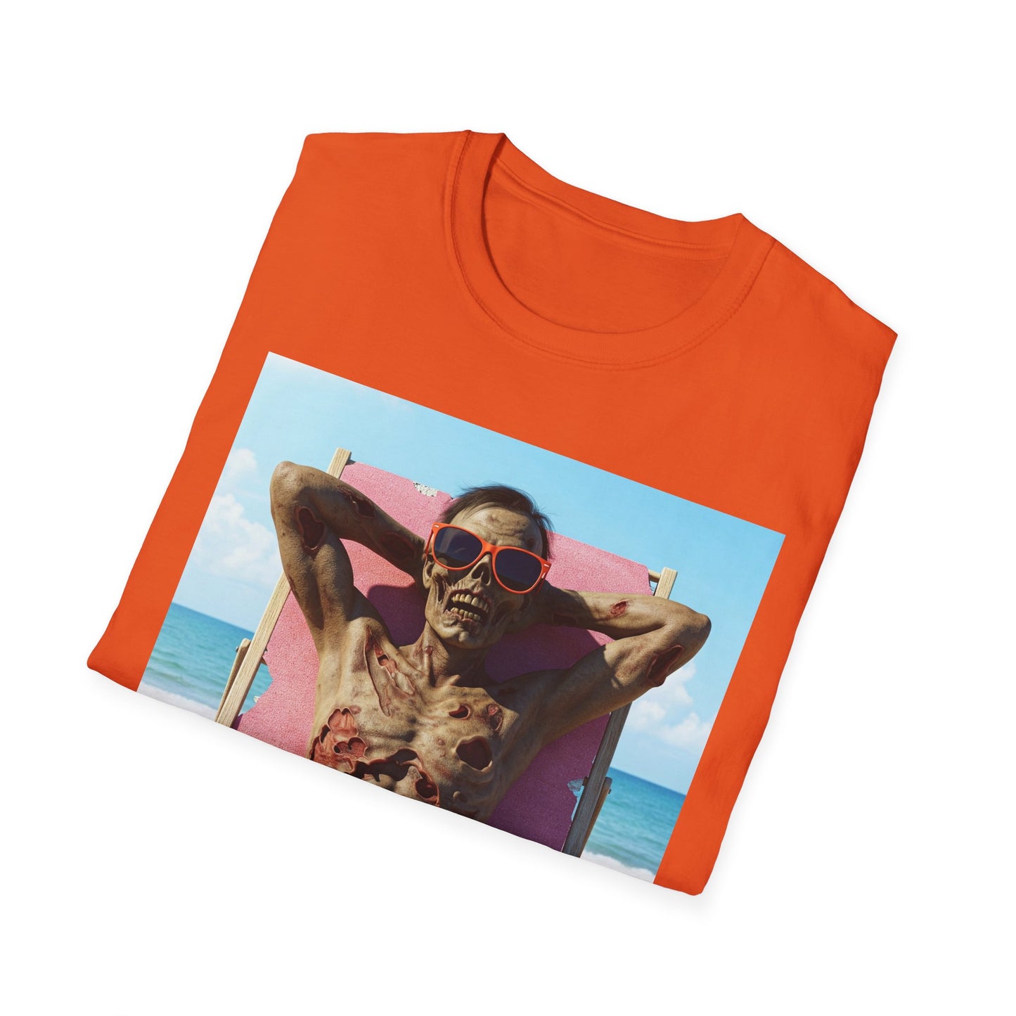 Beach Vibes Skeleton Unisex T-Shirt - Cool Summer Graphic Tee