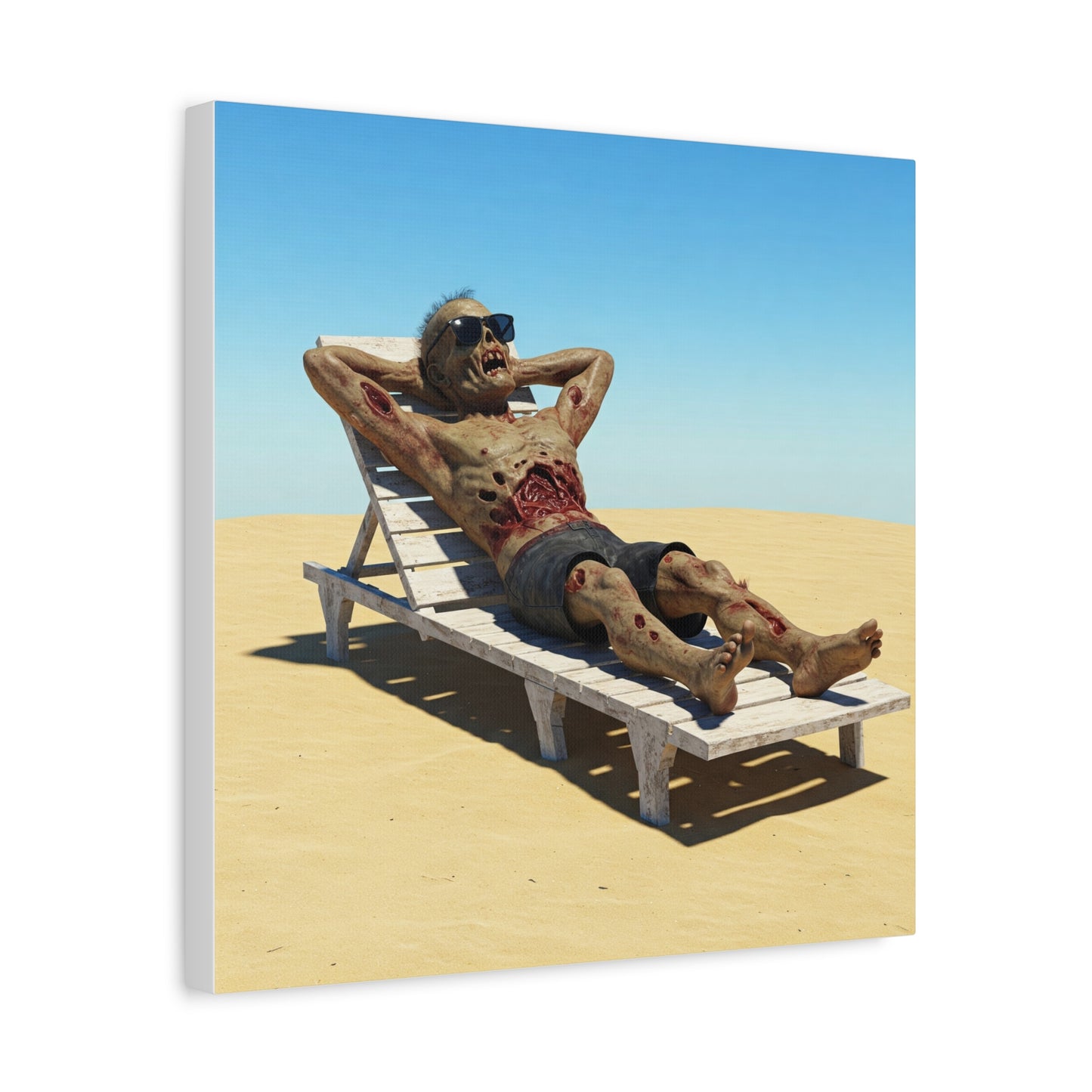 Zombie Beach Bум canvas art - Perfect for Halloween decor and unique gifts