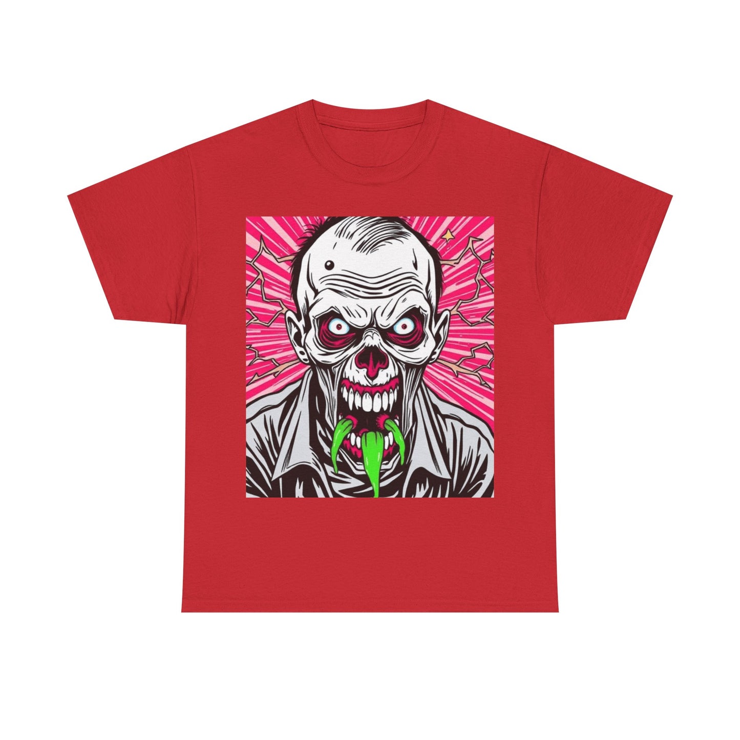 UK - Graphic Horror Tee - Unisex Cotton Shirt with Zombie Design