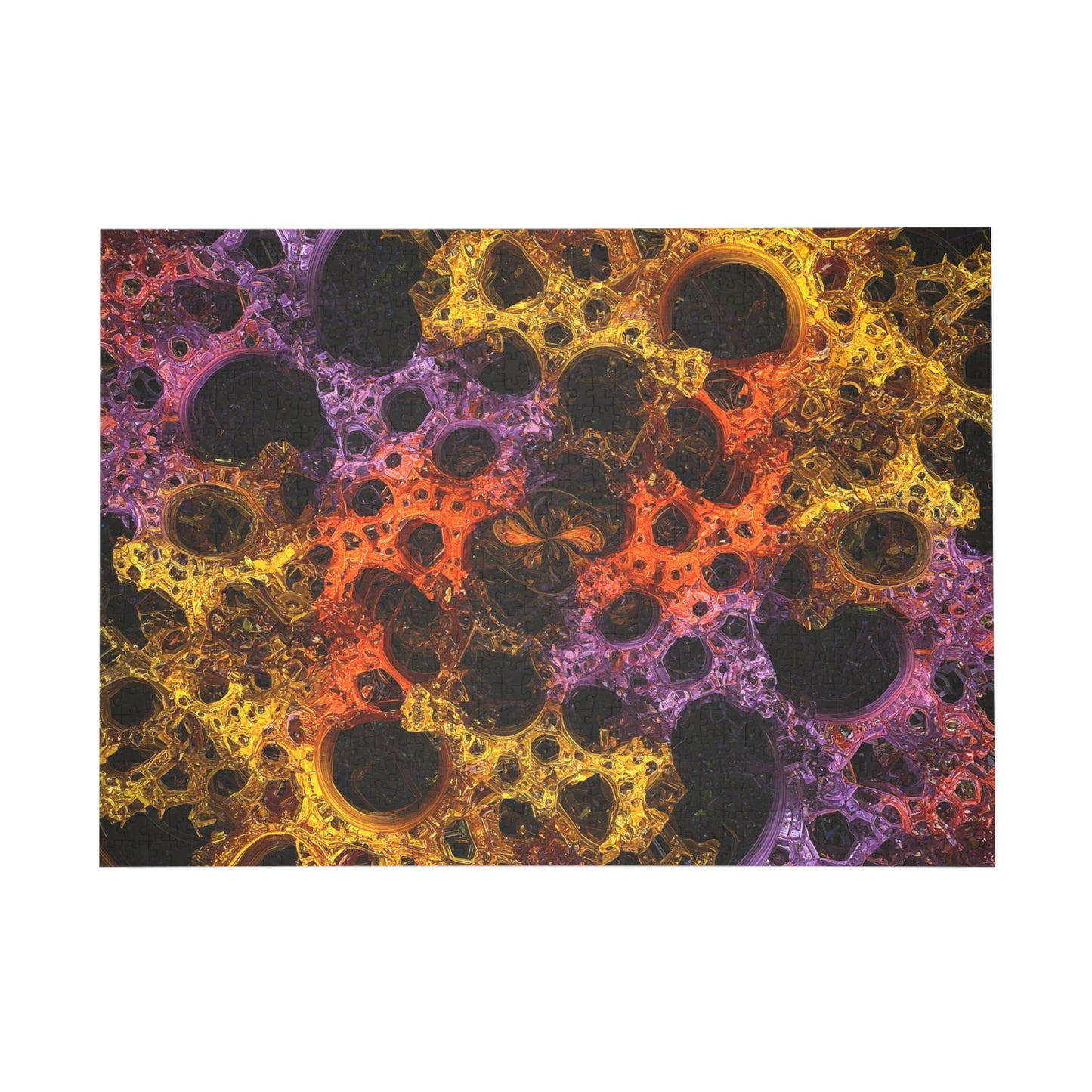 061- Fractal Puzzle (96, 252, 500, 1000-Piece) - Fun Family Activity and Gift