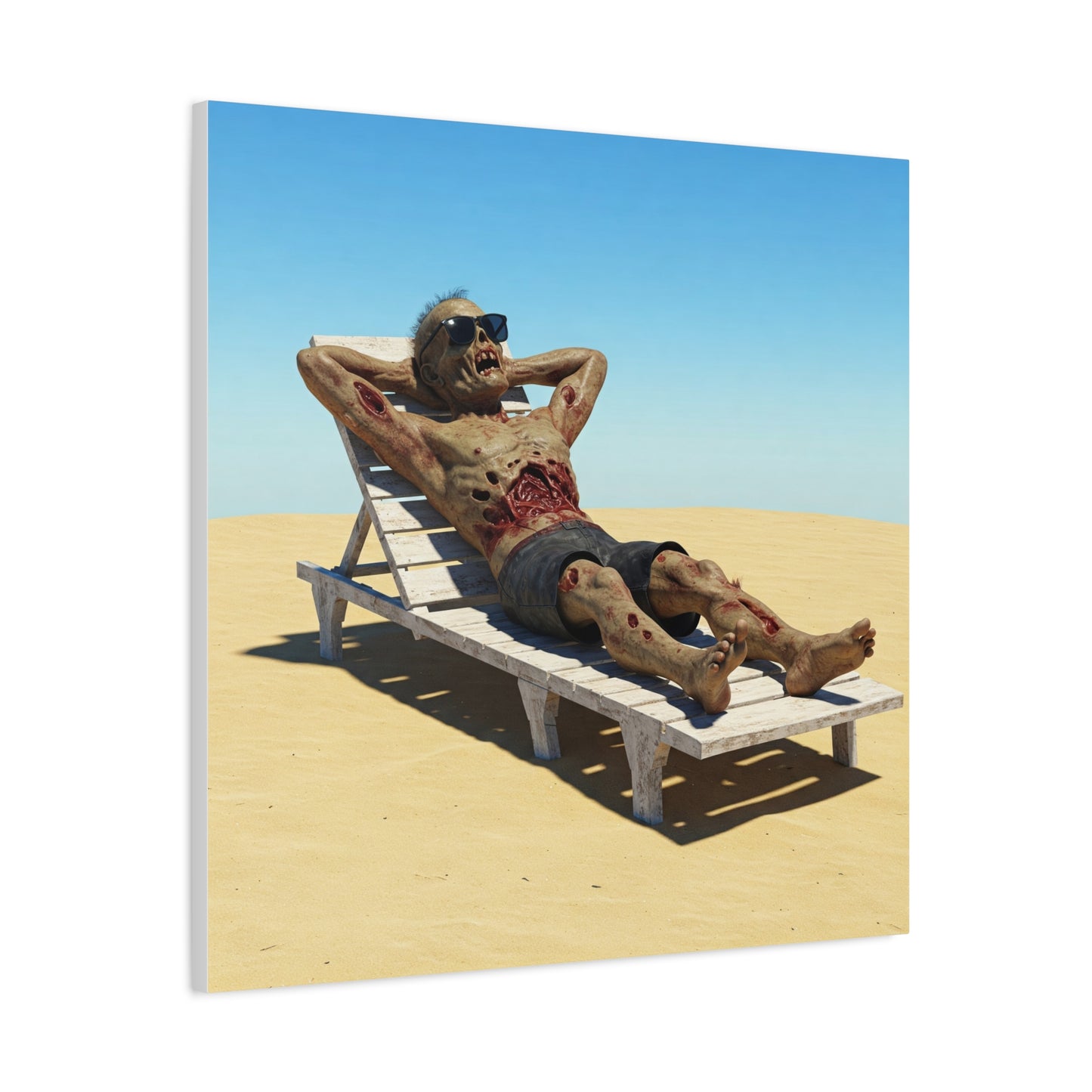 Zombie Beach Bум canvas art - Perfect for Halloween decor and unique gifts