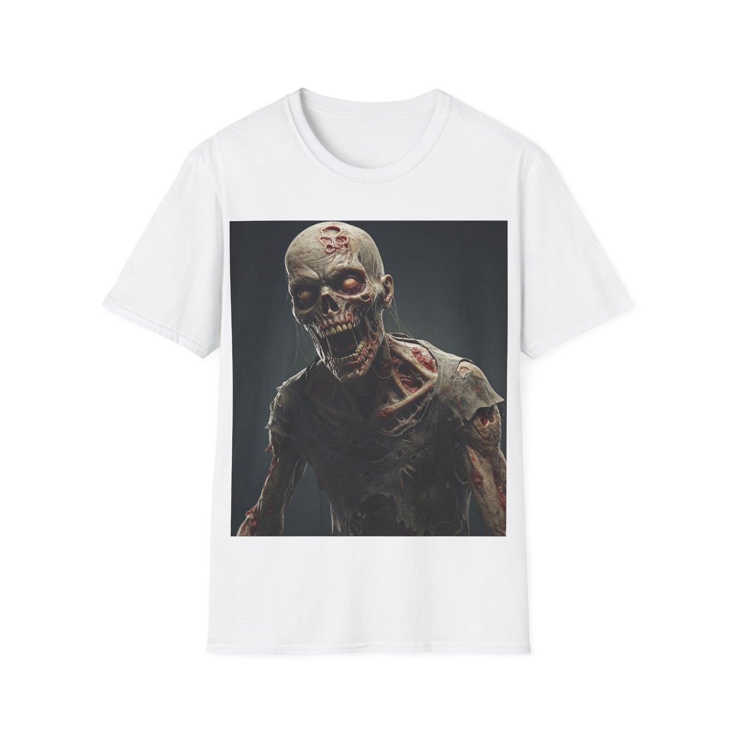 UK - Zombie Graphic Unisex Softstyle T-Shirt | Perfect for Halloween and Horror Fans