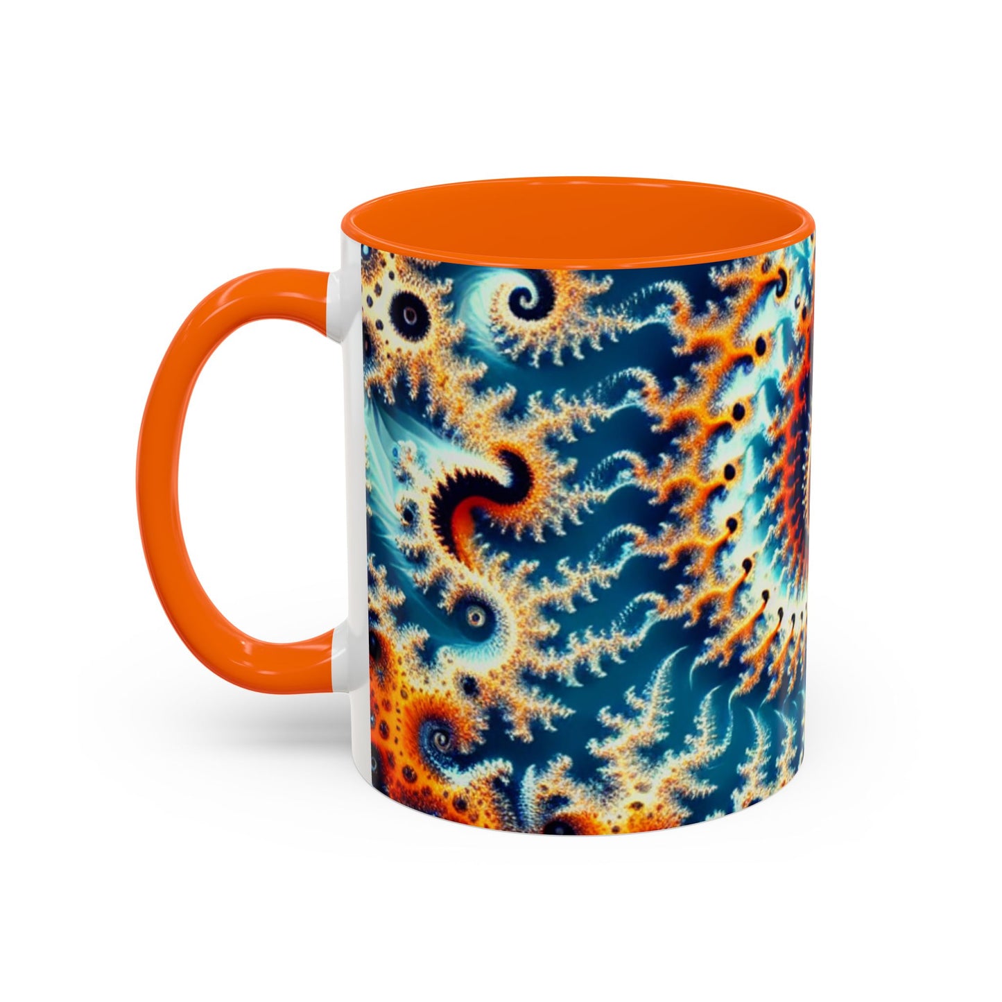Vibrant Spiral Design Coffee Mug - 11/15oz Ceramic Accent Cup for Art Lovers