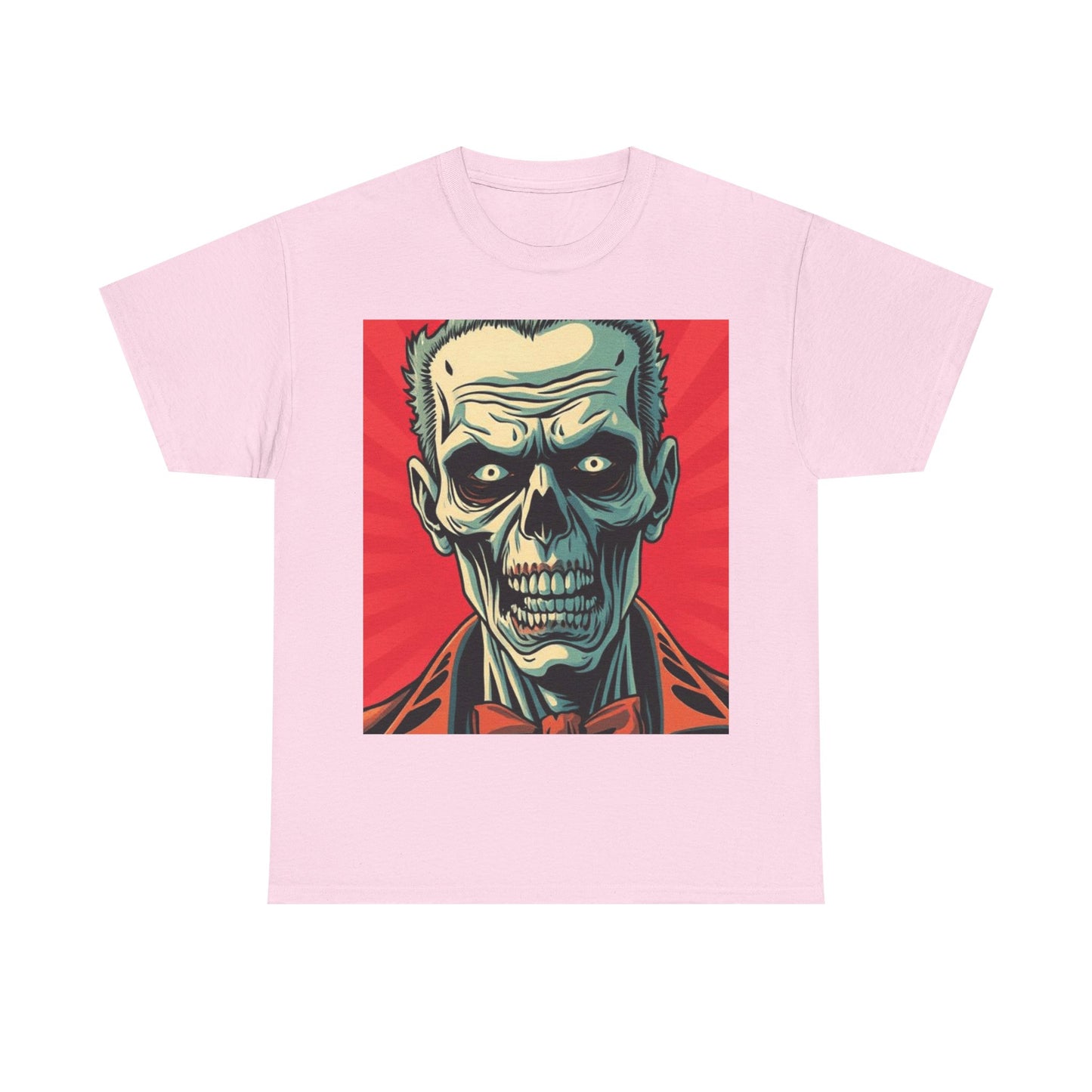 UK - Halloween Skelton Graphic Tee - Unisex Heavy Cotton Shirt