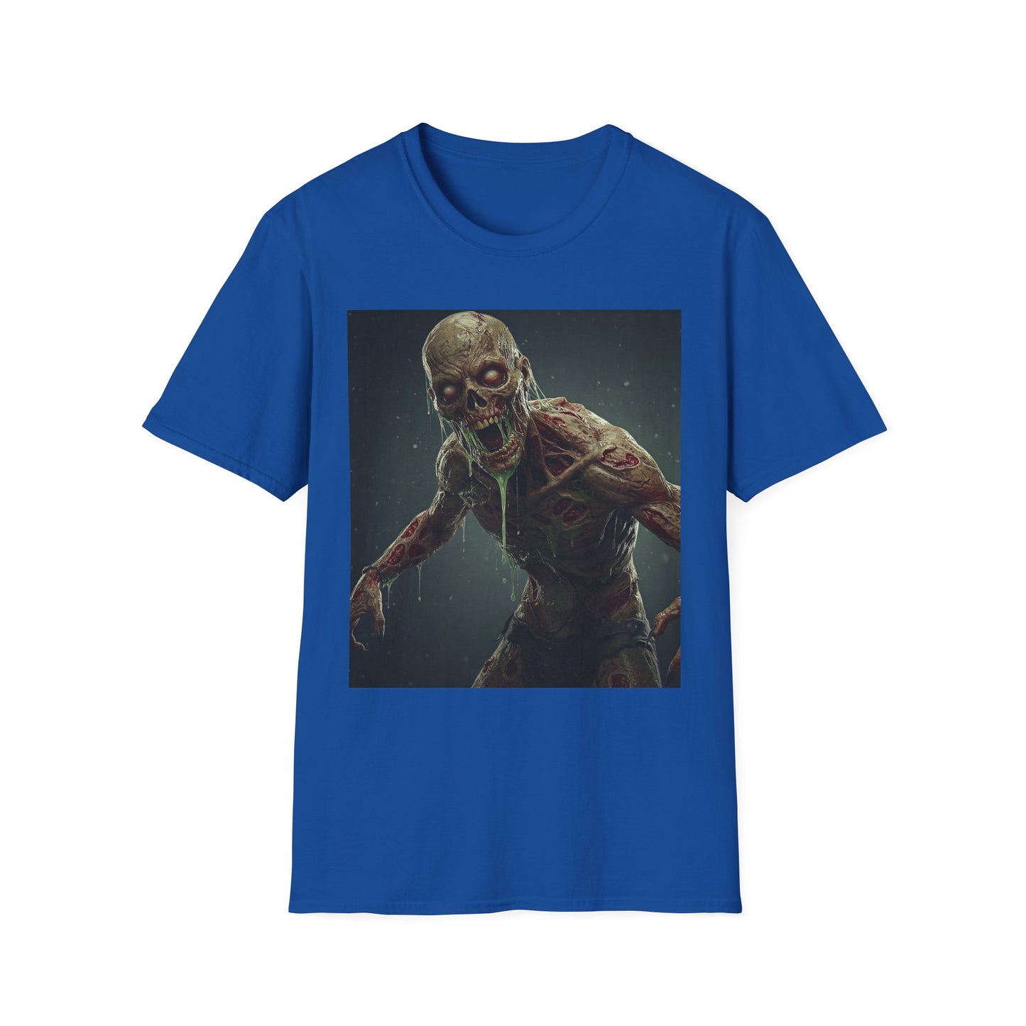Apocalyptic Portrait Tee, bold, decaying zombie graphic