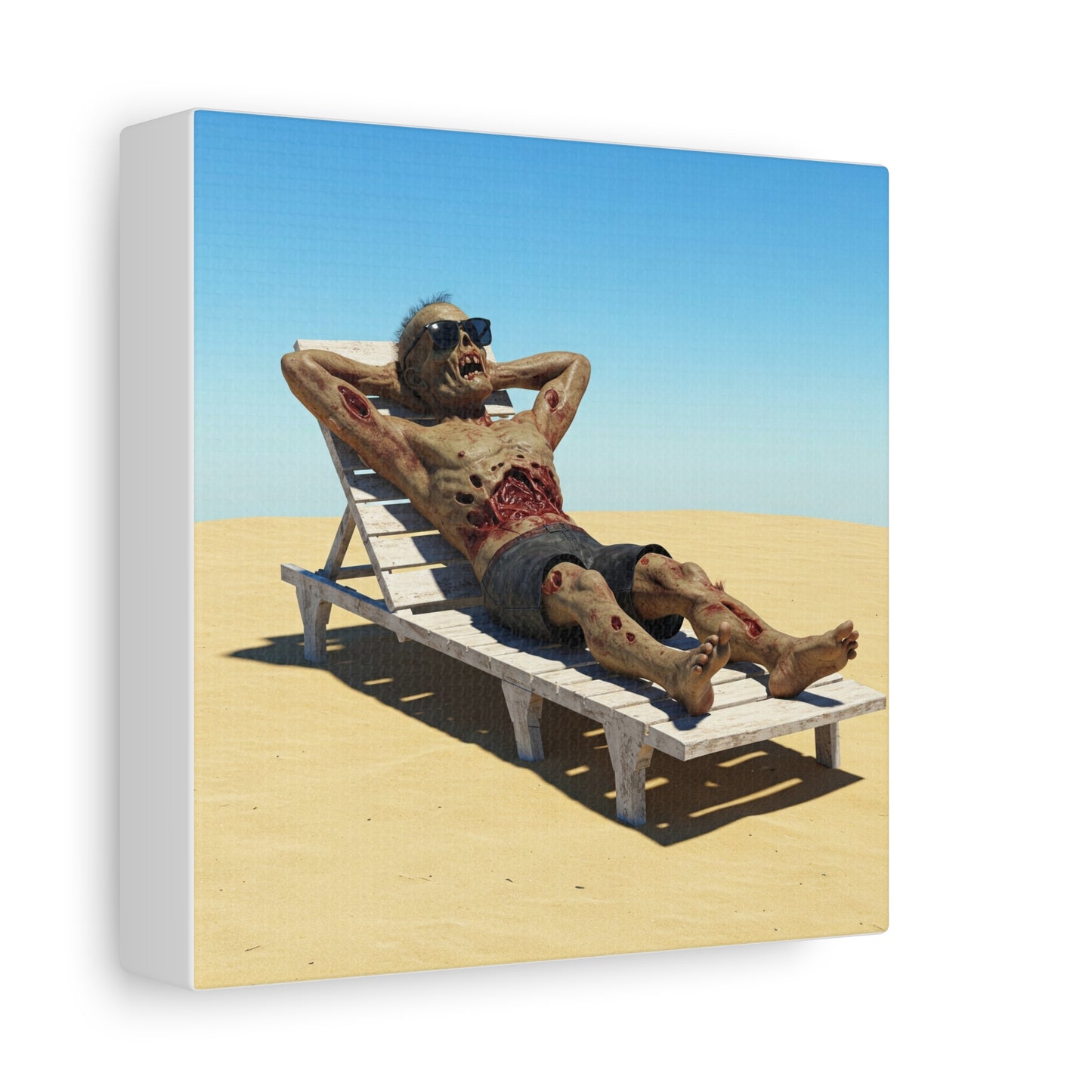 Zombie Beach Bум canvas art - Perfect for Halloween decor and unique gifts