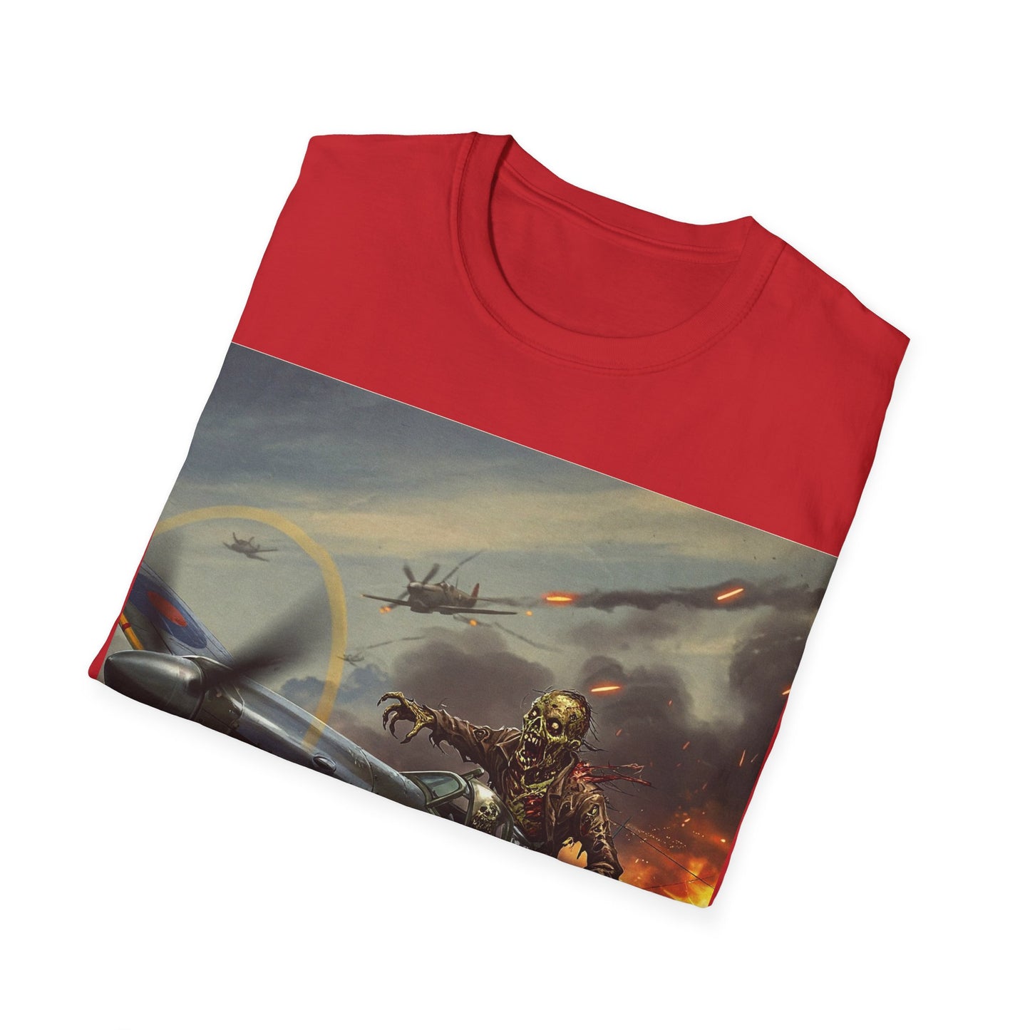UK - Vintage Pilot Apocalyptic Portrait Tee, bold, decaying zombie graphic