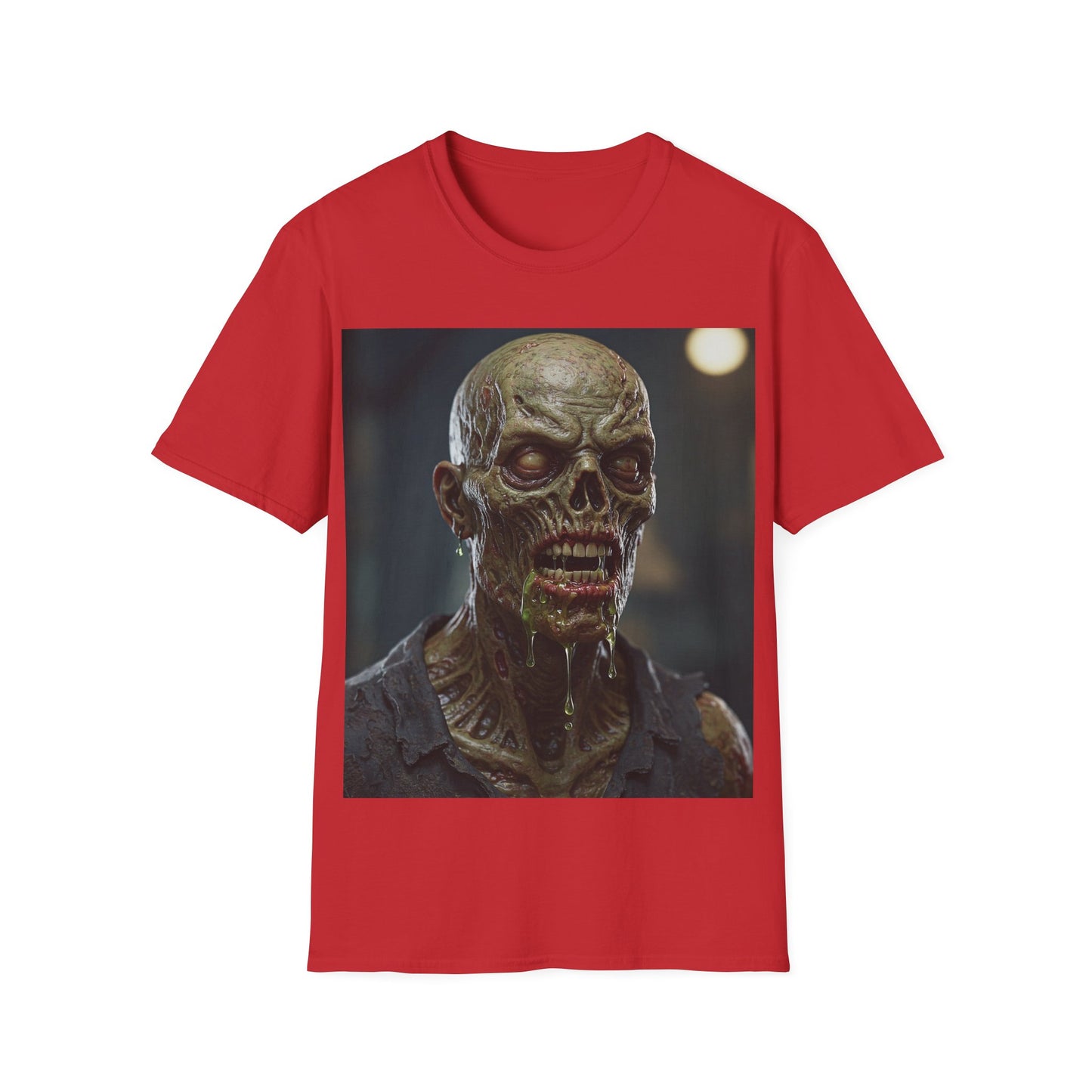 UK - Unisex Softstyle Zombie Graphic Tee - Perfect for Halloween and Horror Fans