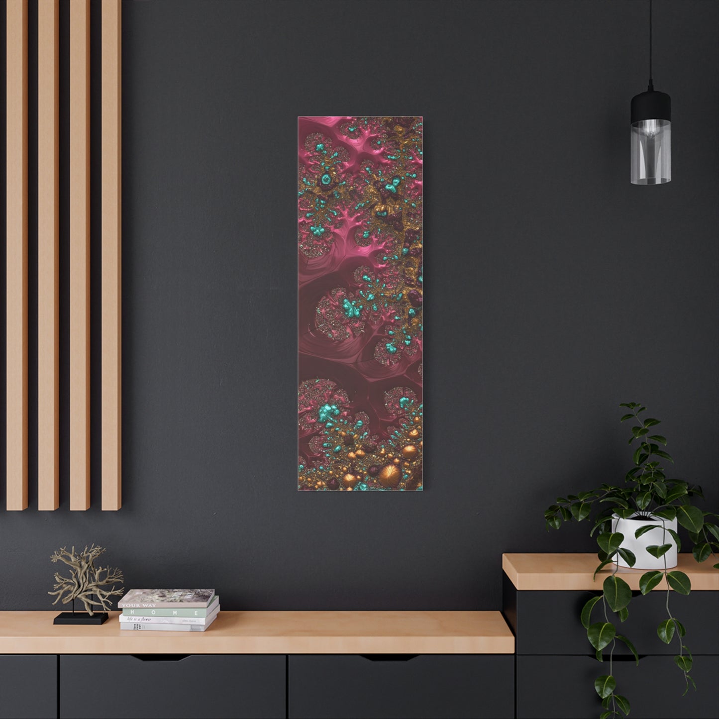 Abstract Art Canvas Print - Vibrant Fractal Design for Home Decor