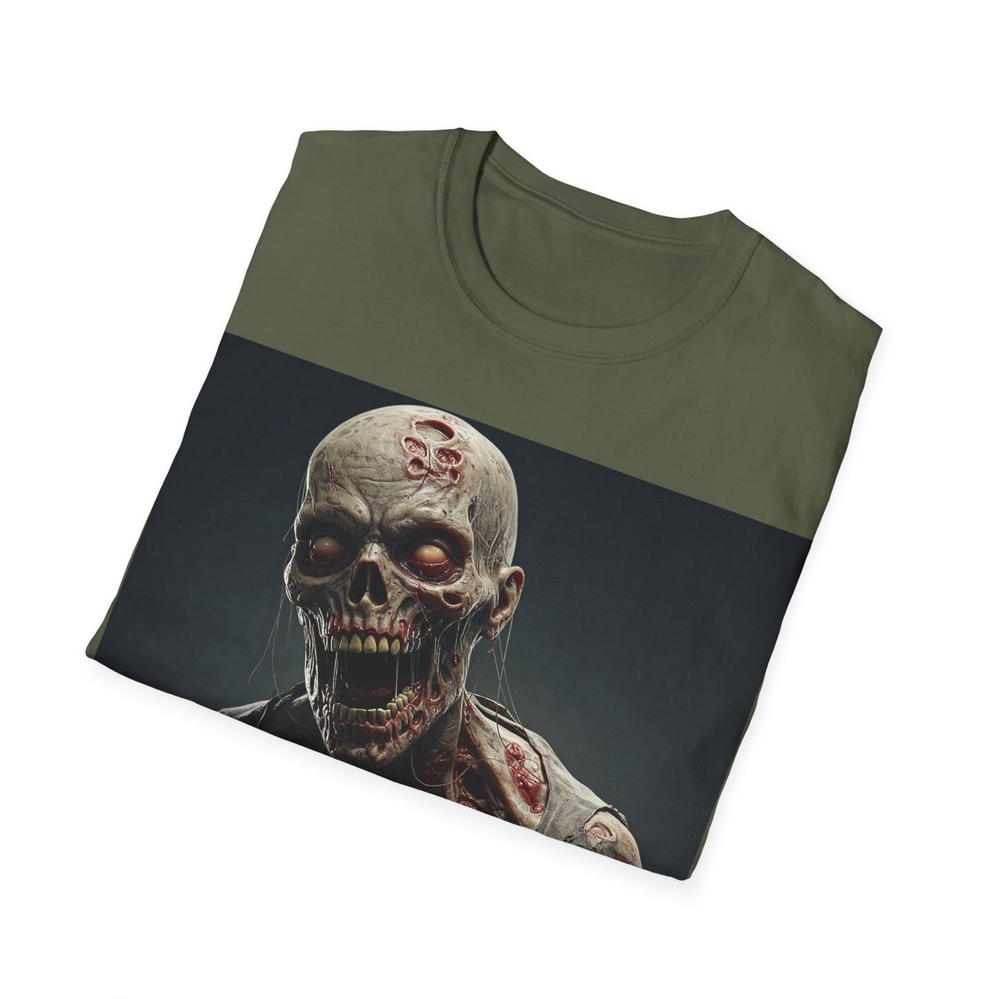 UK - Zombie Graphic Unisex Softstyle T-Shirt | Perfect for Halloween and Horror Fans