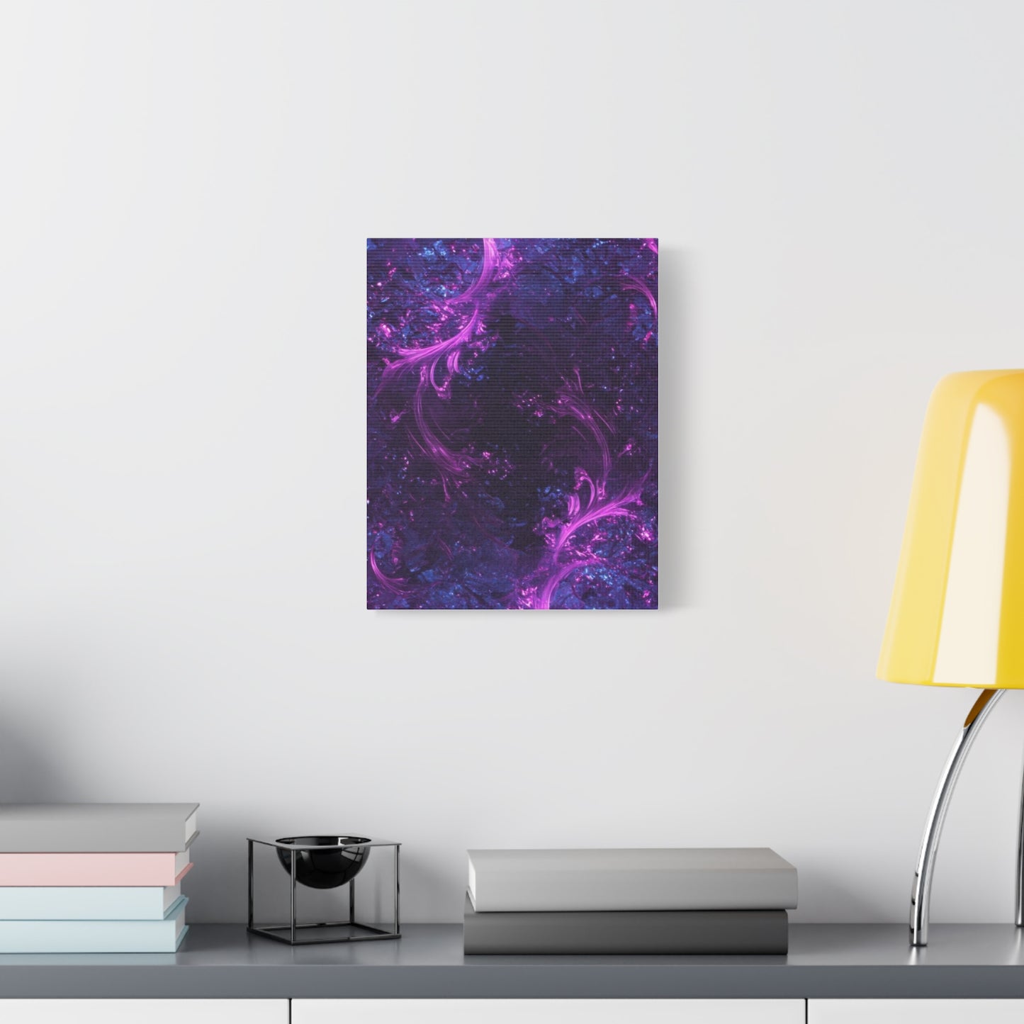 Abstract Purple Fractal Canvas Print - Artistic Wall Décor