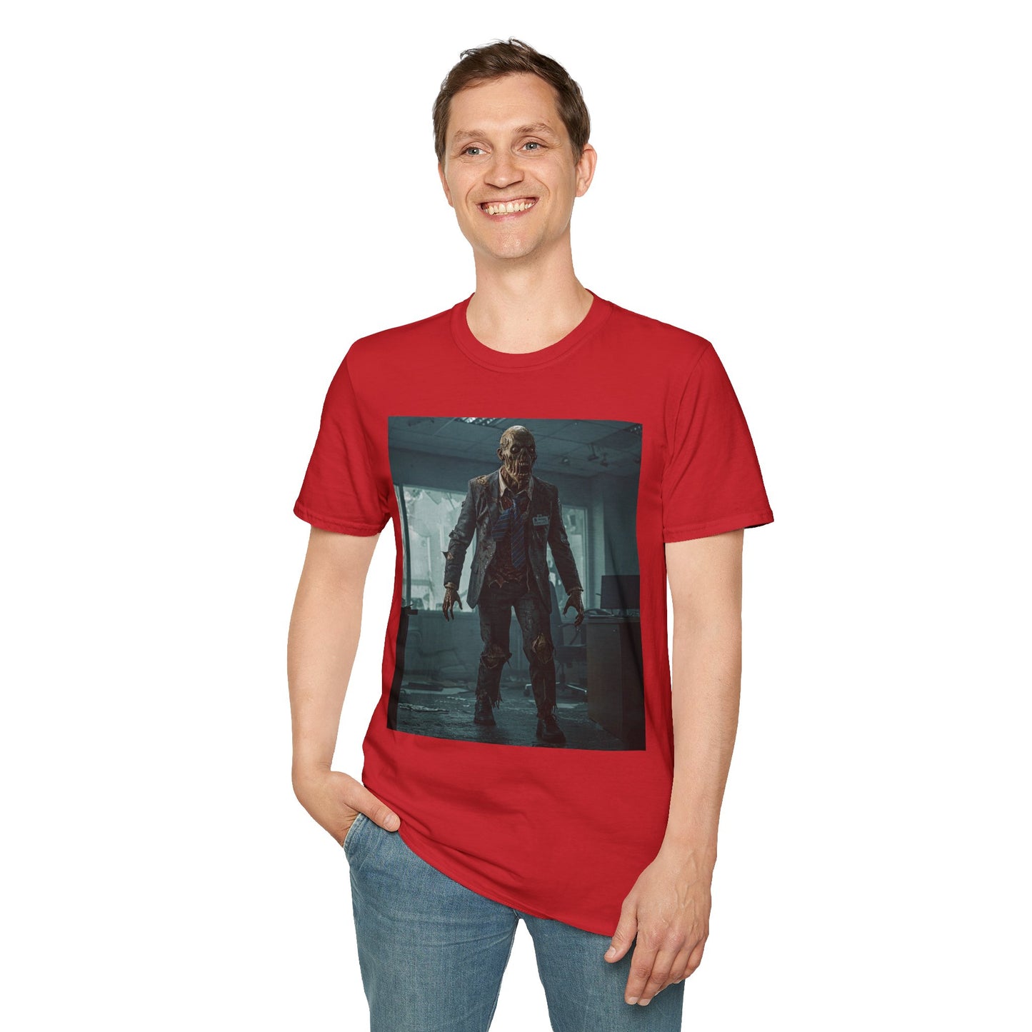 Zombie Apocalypse Unisex Softstyle T-Shirt - Perfect for Horror Fans and Parties