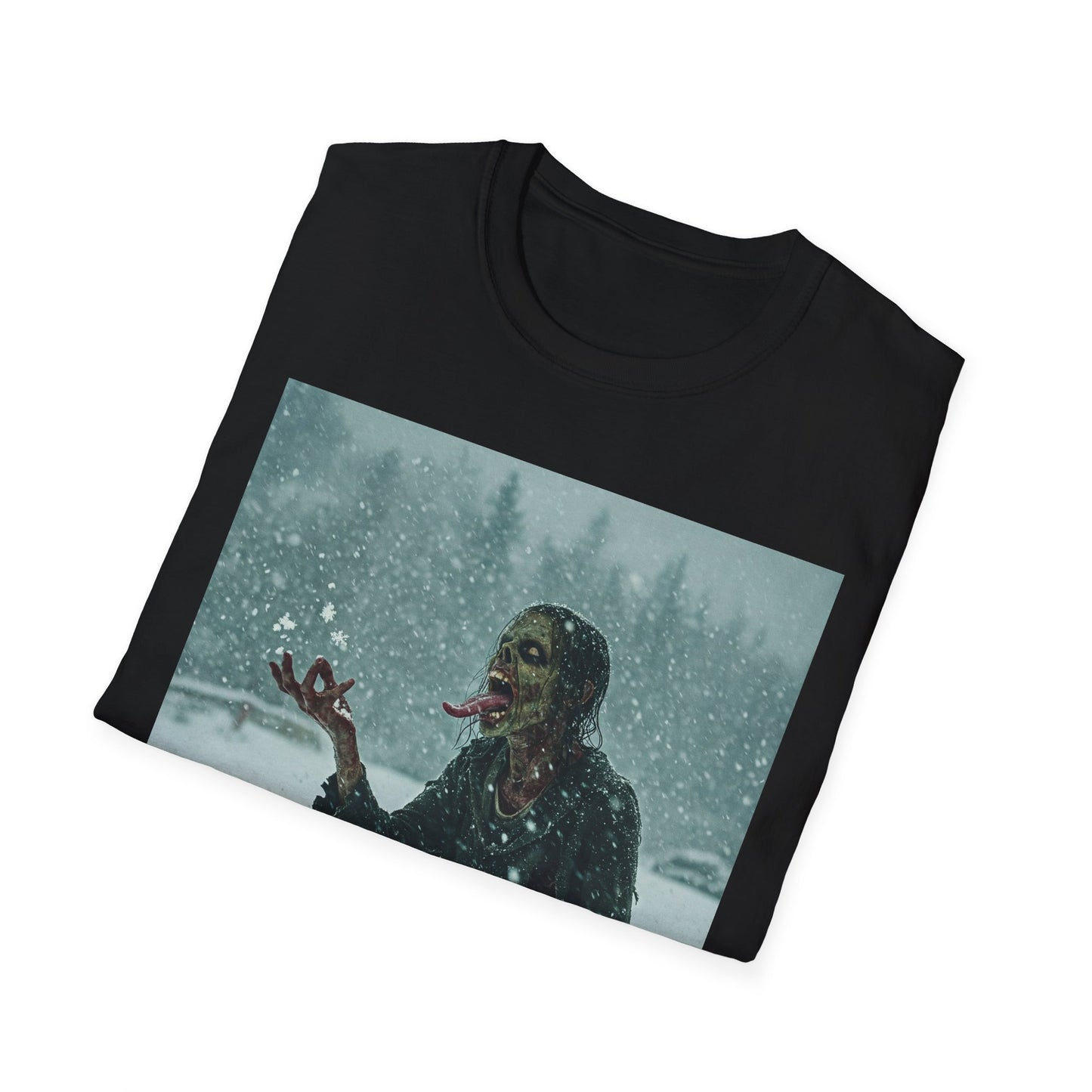Chilling Horror Graphic Tee - Unisex Softstyle T-Shirt with Spooky Design