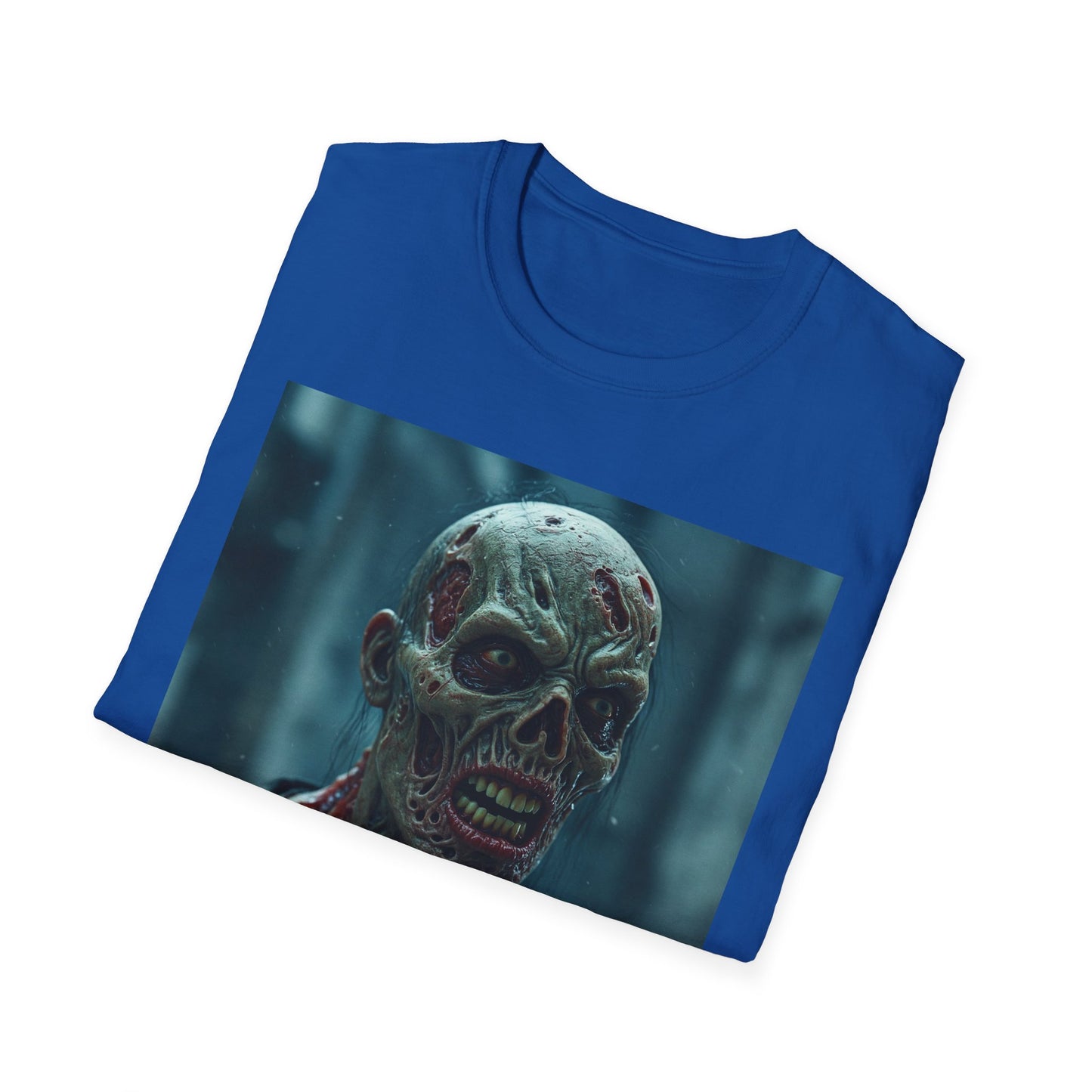 Apocalyptic Portrait Tee, bold, decaying zombie graphic