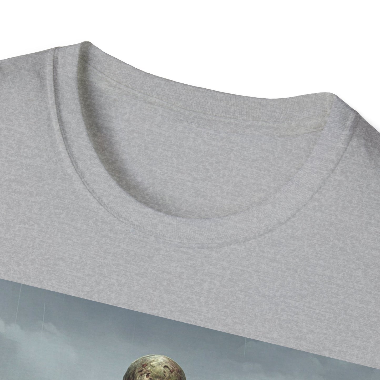 UK - Zombie Rowboat Unisex Softstyle T-Shirt - Spooky Graphic Tee for Halloween Fans
