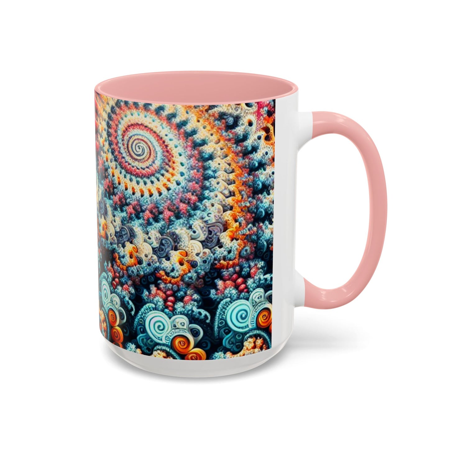 Colorful Fractal Coffee Mug - 11oz & 15oz - Perfect for Art Lovers
