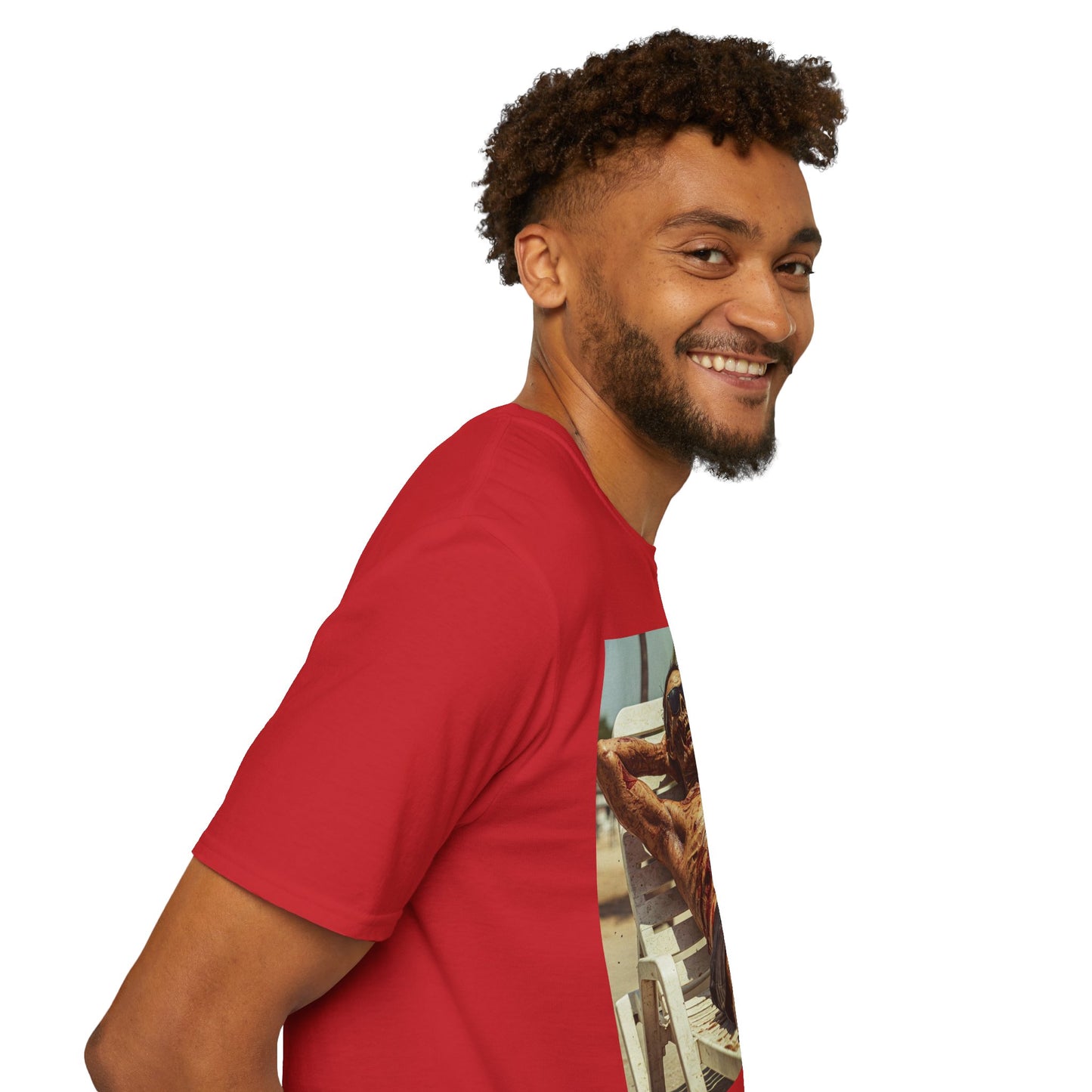 Chill Vibes Skeleton Graphic T-Shirt - Unisex Softstyle