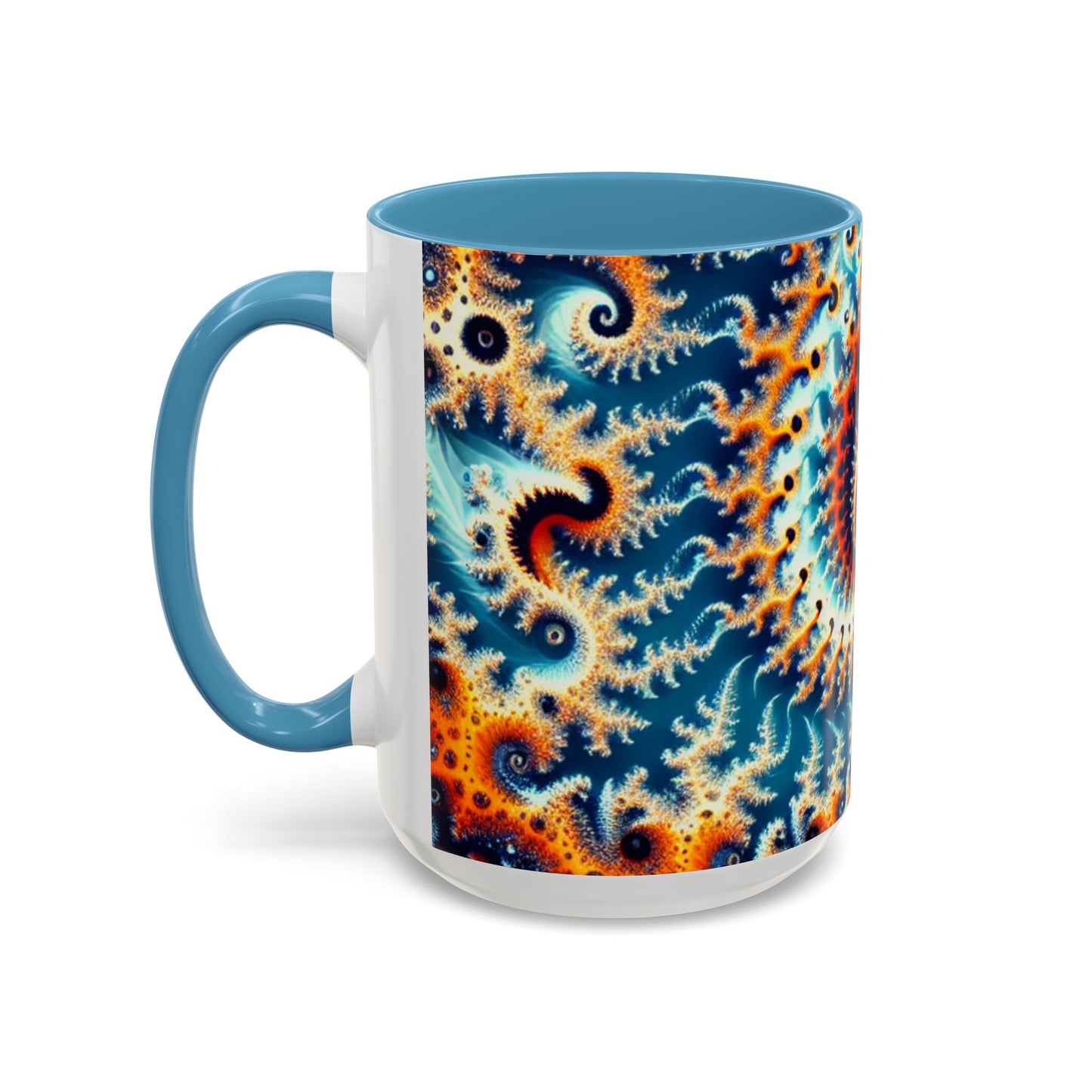 Vibrant Spiral Design Coffee Mug - 11/15oz Ceramic Accent Cup for Art Lovers