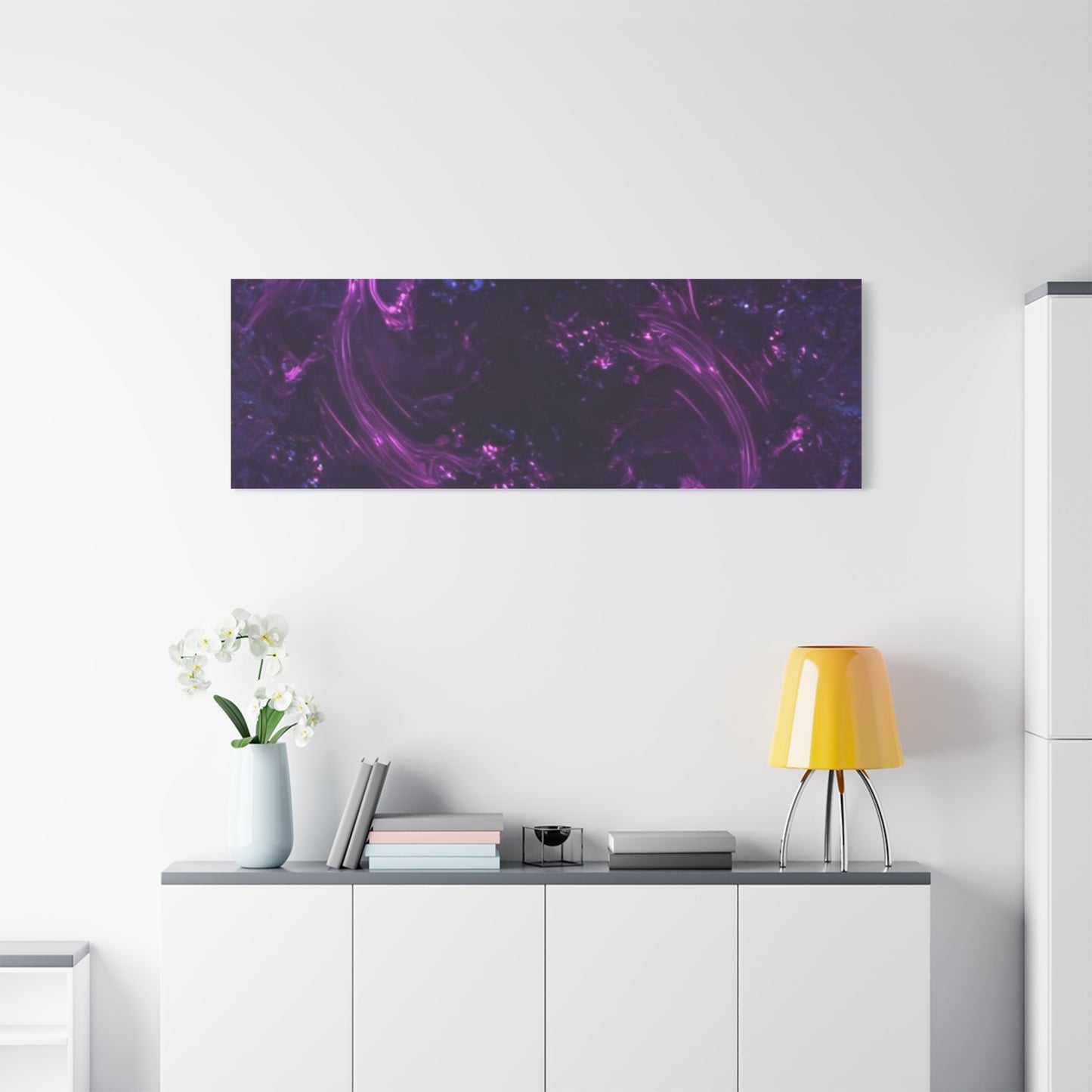 Abstract Purple Fractal Canvas Print - Artistic Wall Décor