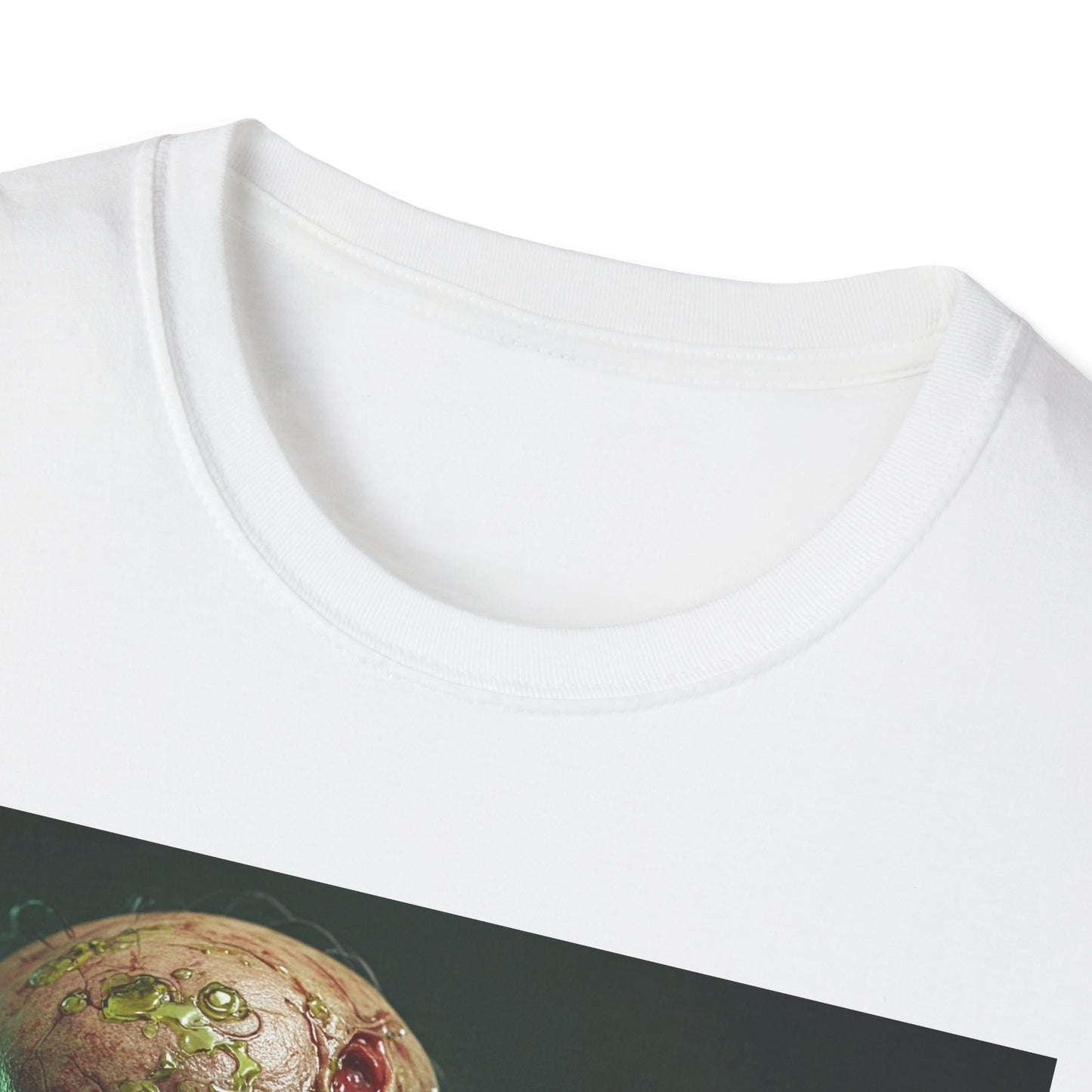 Apocalyptic Portrait Tee, bold, decaying zombie graphic