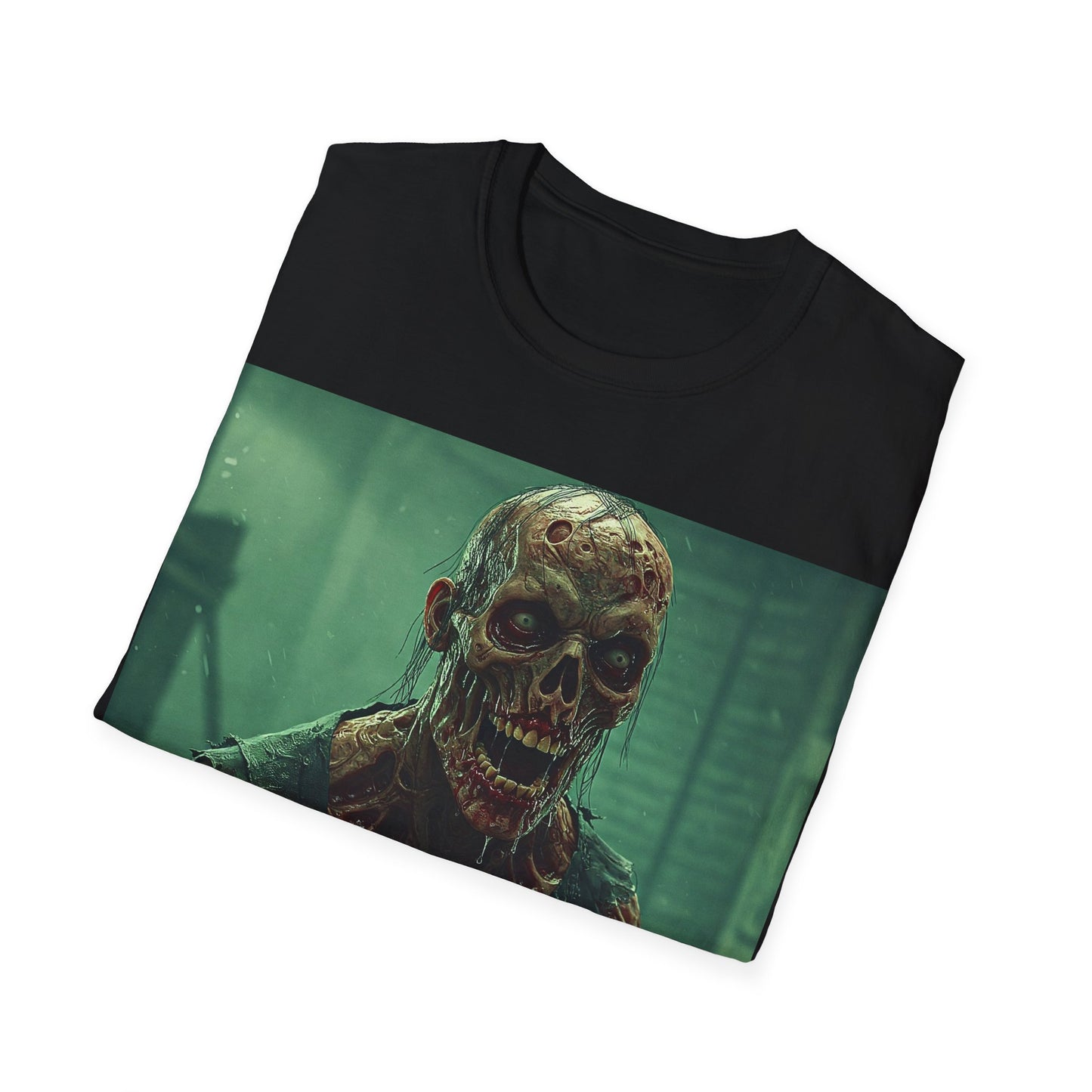 UK - Creepy Skeleton Graphic Unisex Softstyle T-Shirt