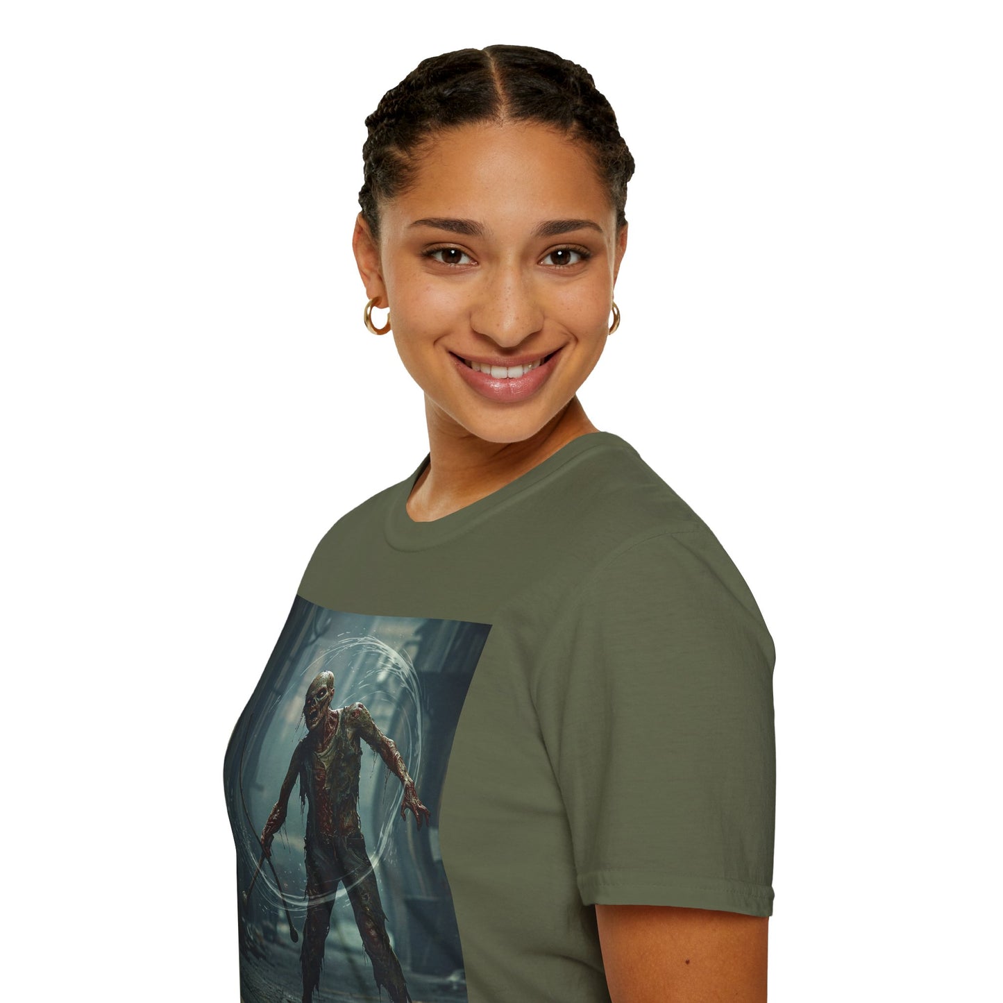 Unisex Softstyle Horror Graphic T-Shirt - Spooky Monster Design